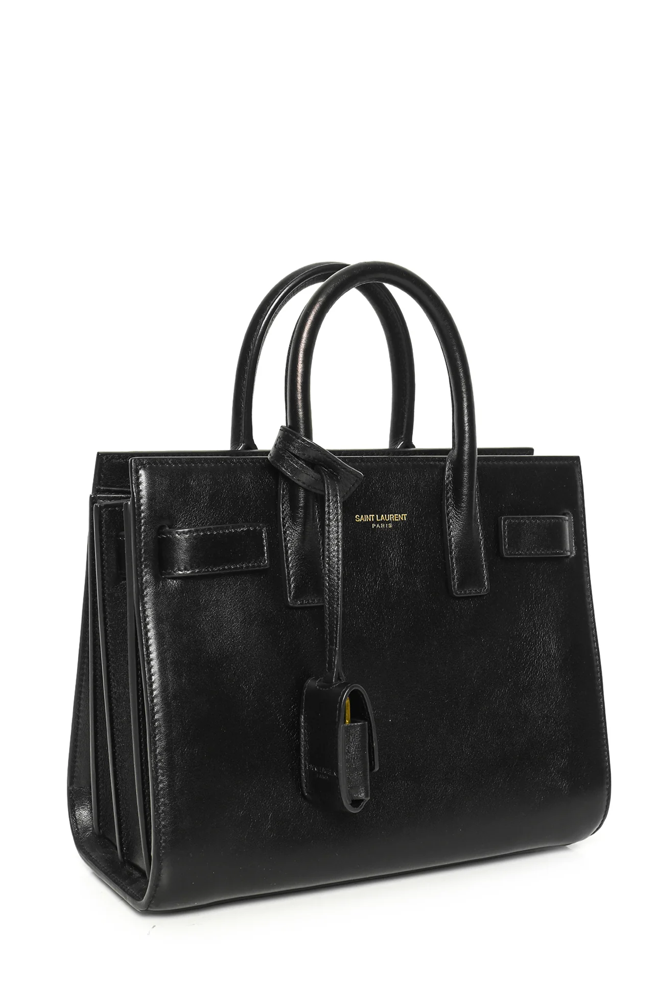 Saint Laurent Smooth Leather Nano Sac De Jour Tote - Image 2