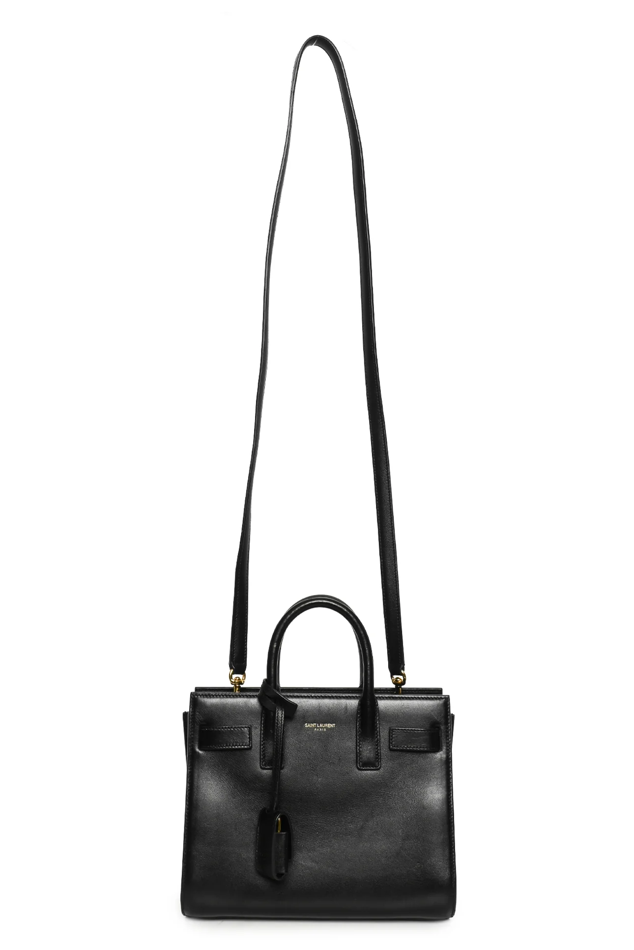 Saint Laurent Smooth Leather Nano Sac De Jour Tote - Image 5