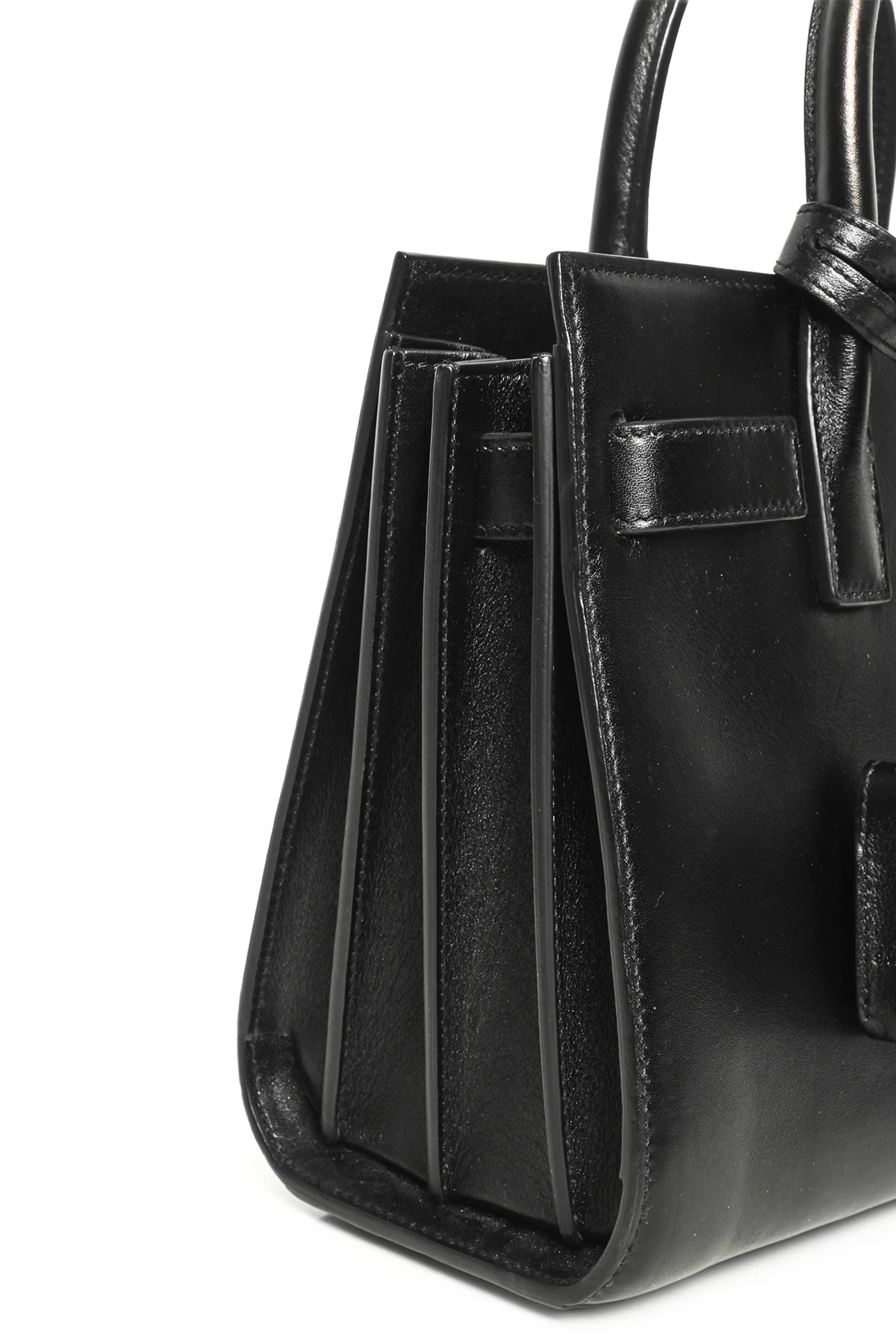 Saint Laurent Smooth Leather Nano Sac De Jour Tote - Image 6