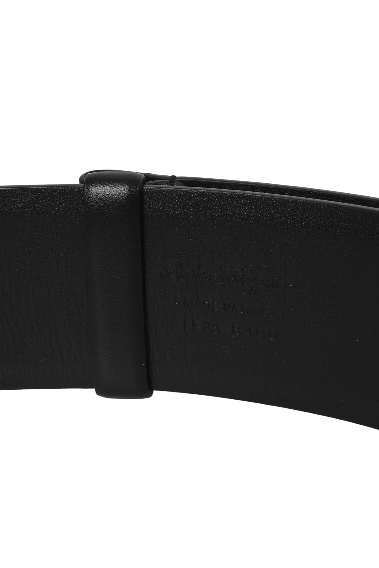 Salvatore Ferragamo Adjustable Gancini Buckle Wide Belt - Image 4