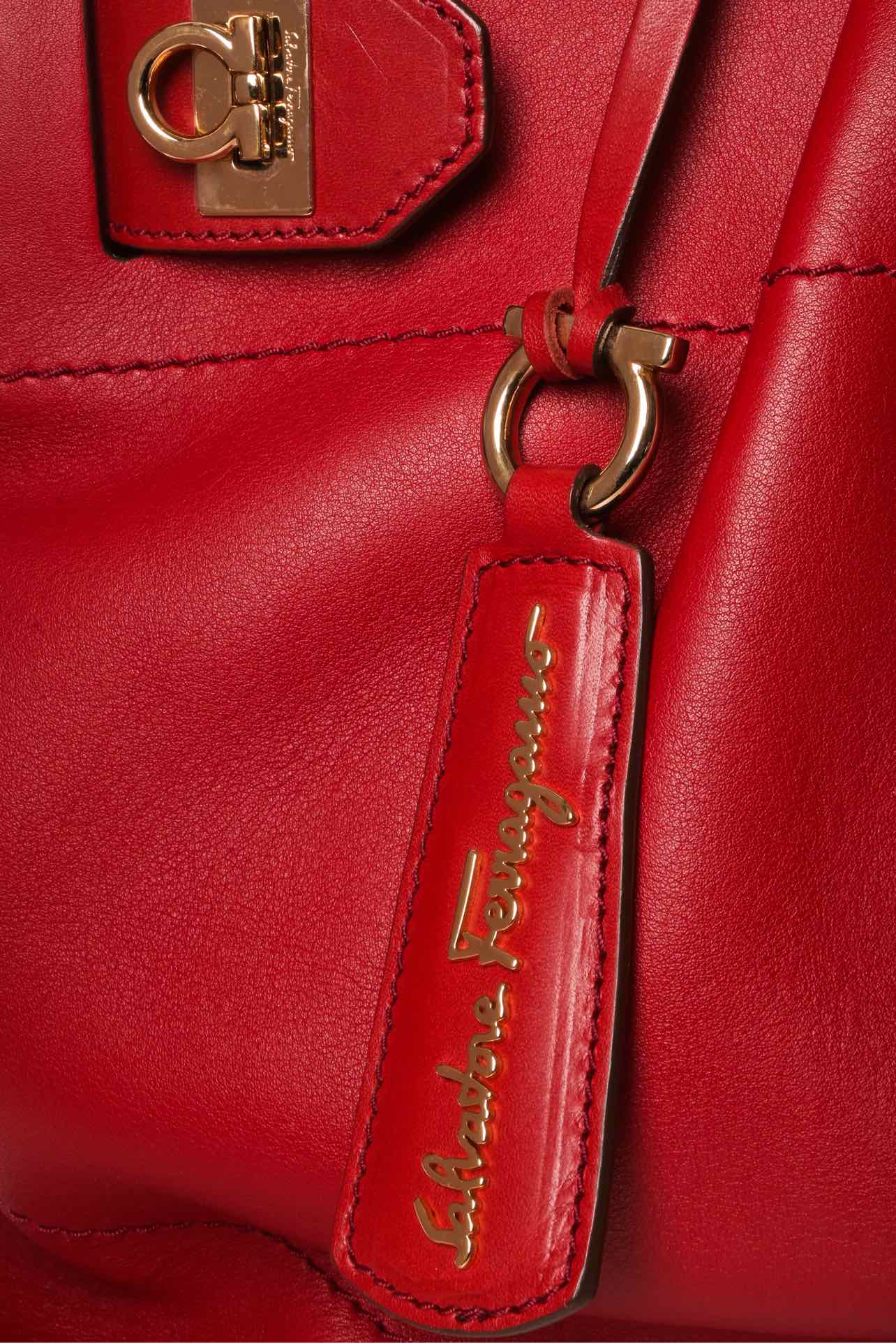 Salvatore Ferragamo Gancini Handle Tote - Image 5