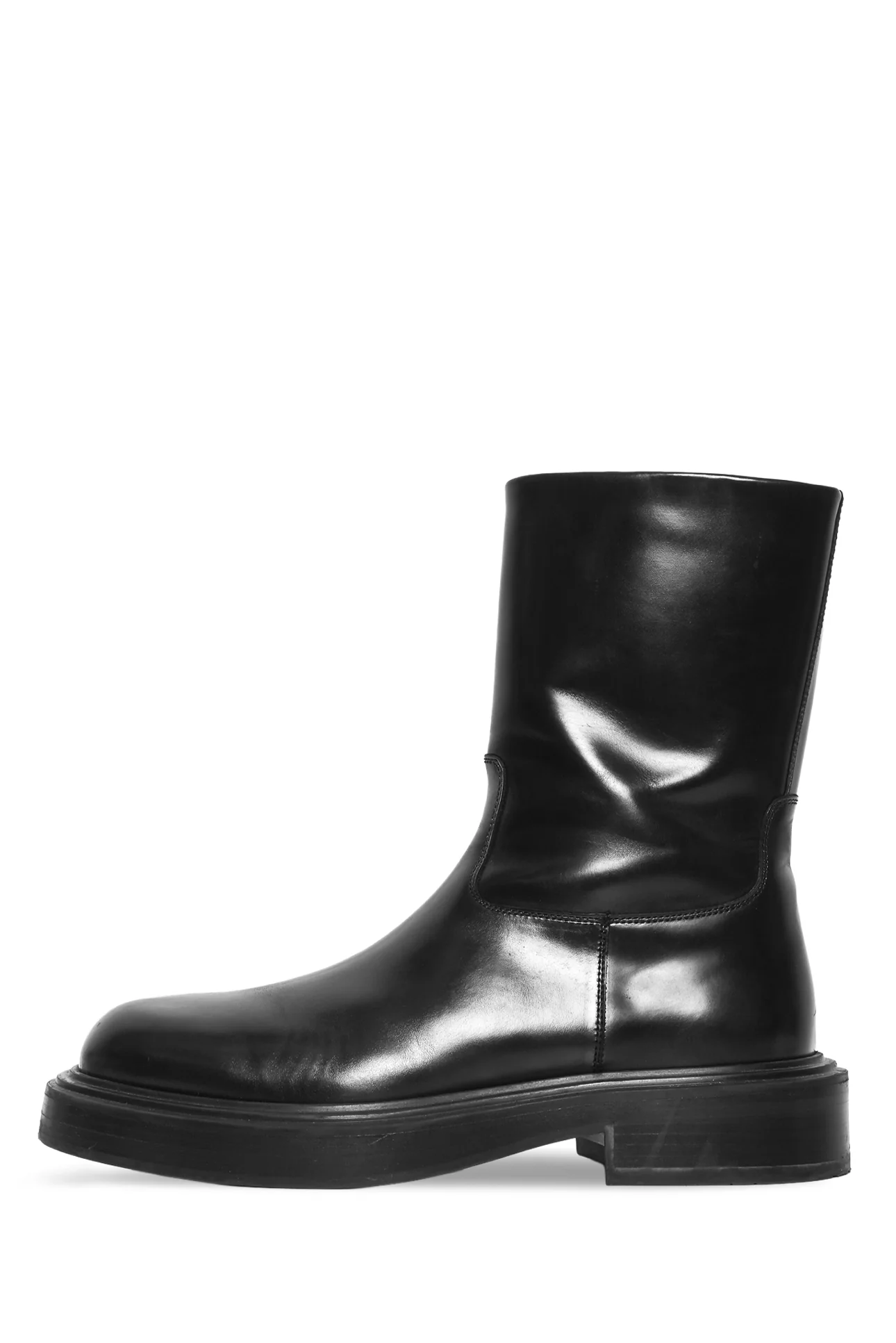 Salvatore Ferragamo Men's Size 7 Formia Leather Boots - Image 3