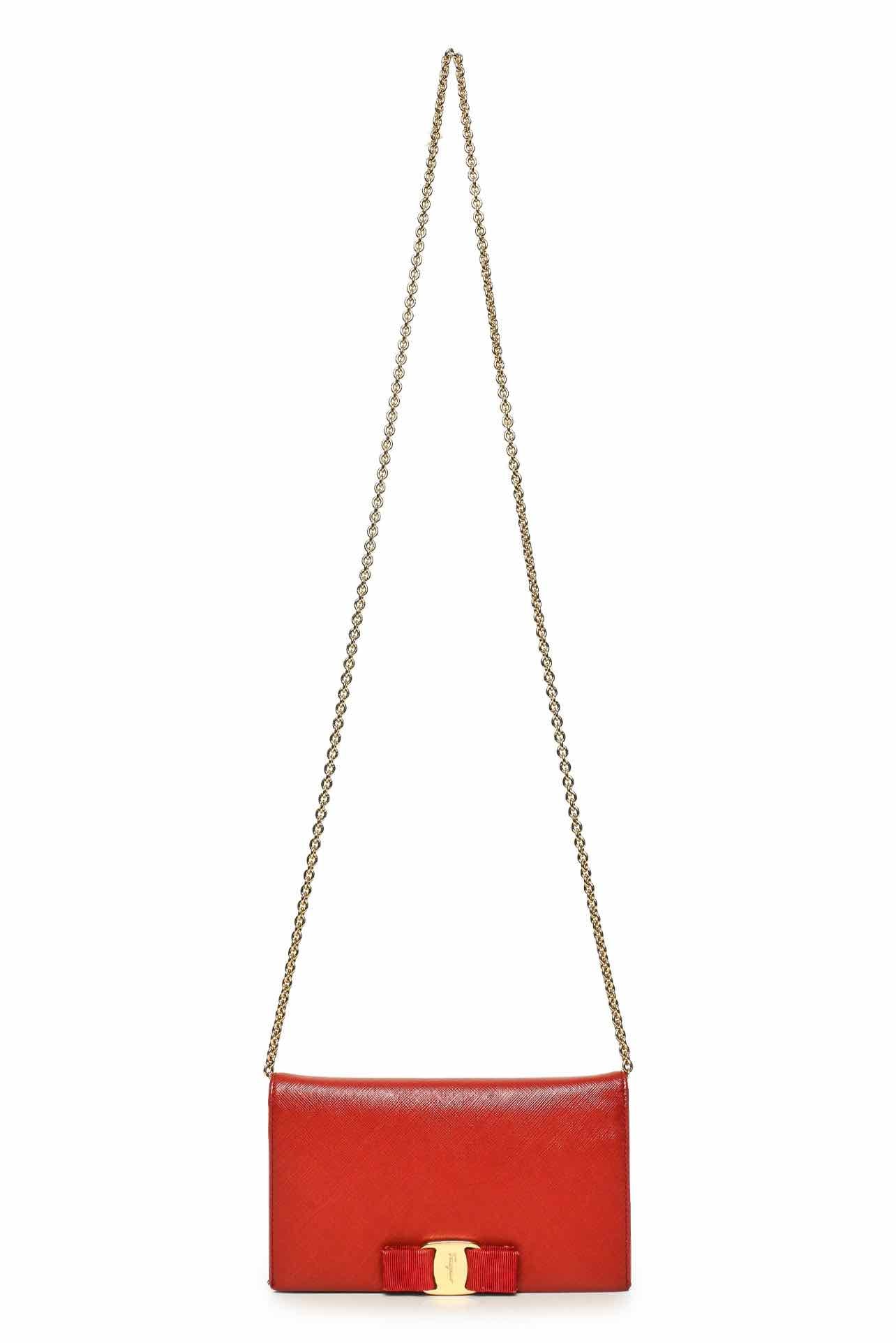 Salvatore Ferragamo Miss Vara Bow Wallet on Chain - Image 4