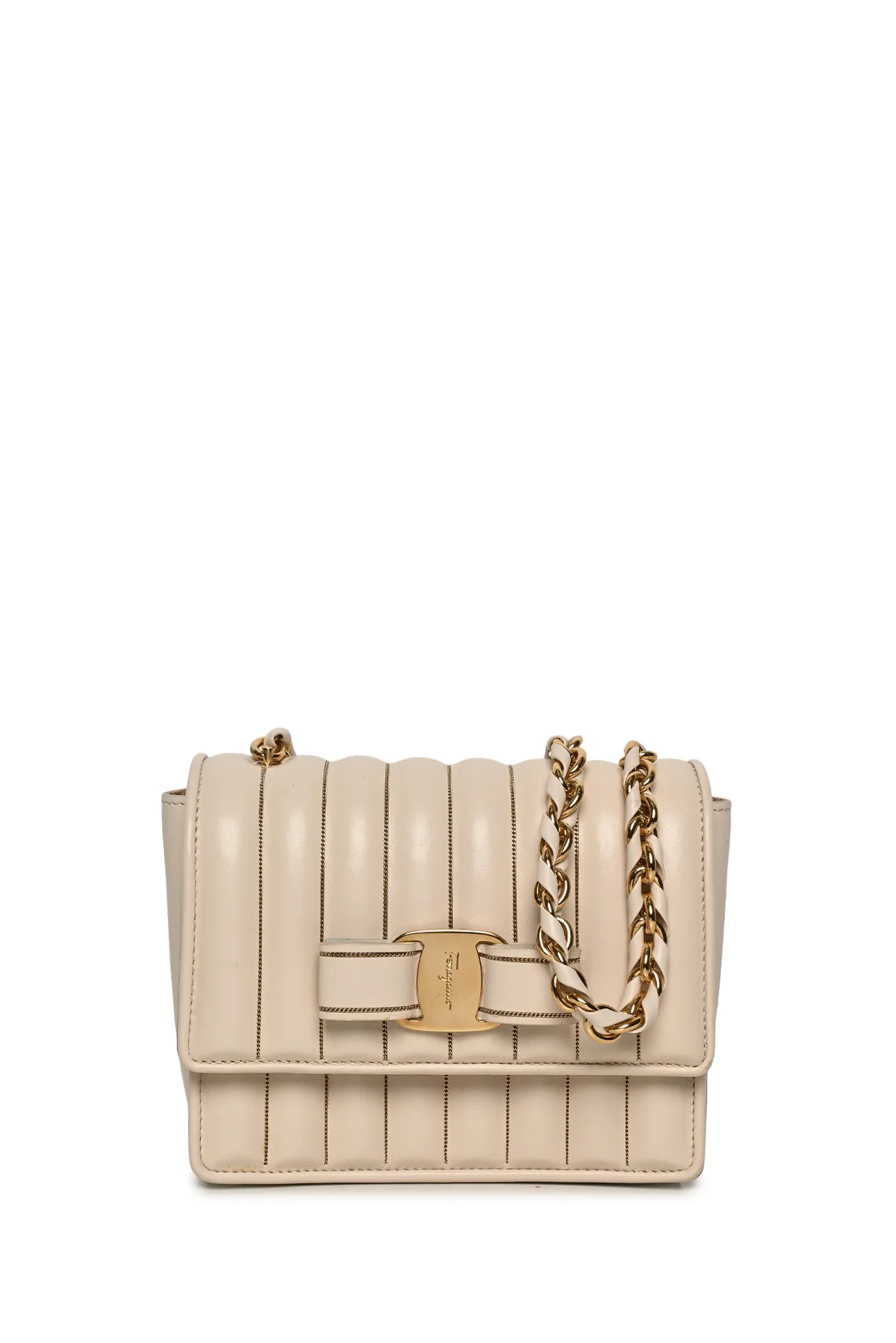 Salvatore Ferragamo Quilted Ginny Mini Crossbody