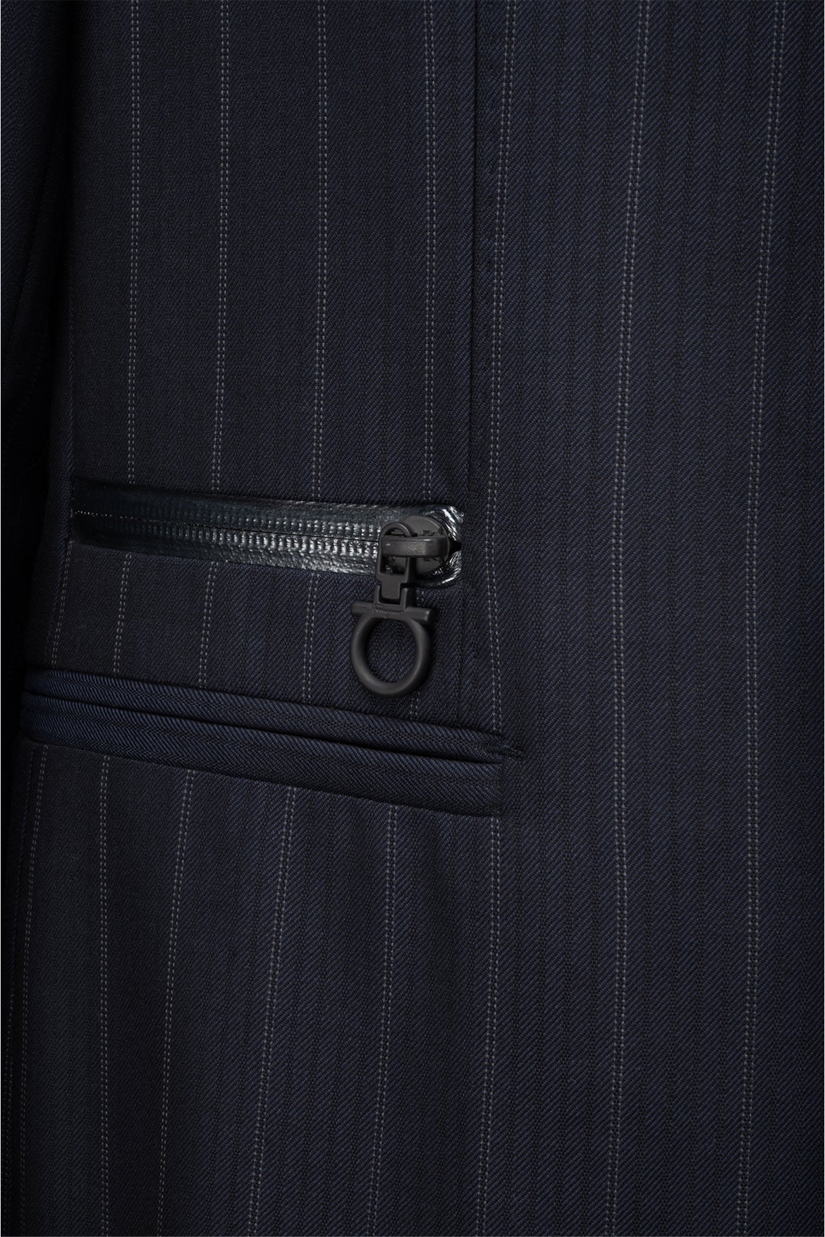 Salvatore Ferragamo Size 40 Men's Pinstripe Blazer - Image 3