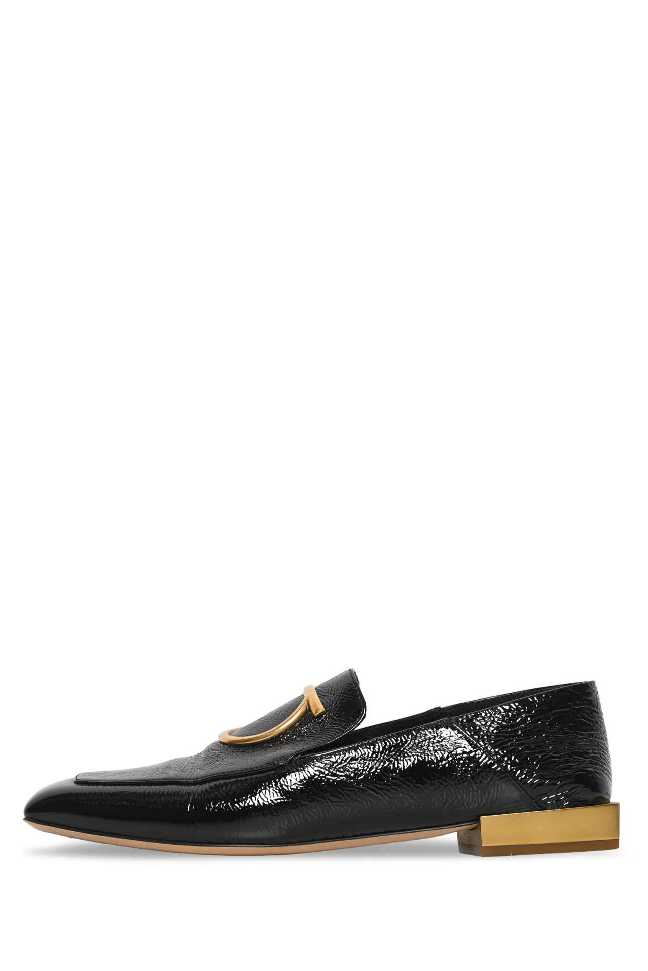 Salvatore Ferragamo Size 7 Lana Crinkle Patent Flats - Image 3