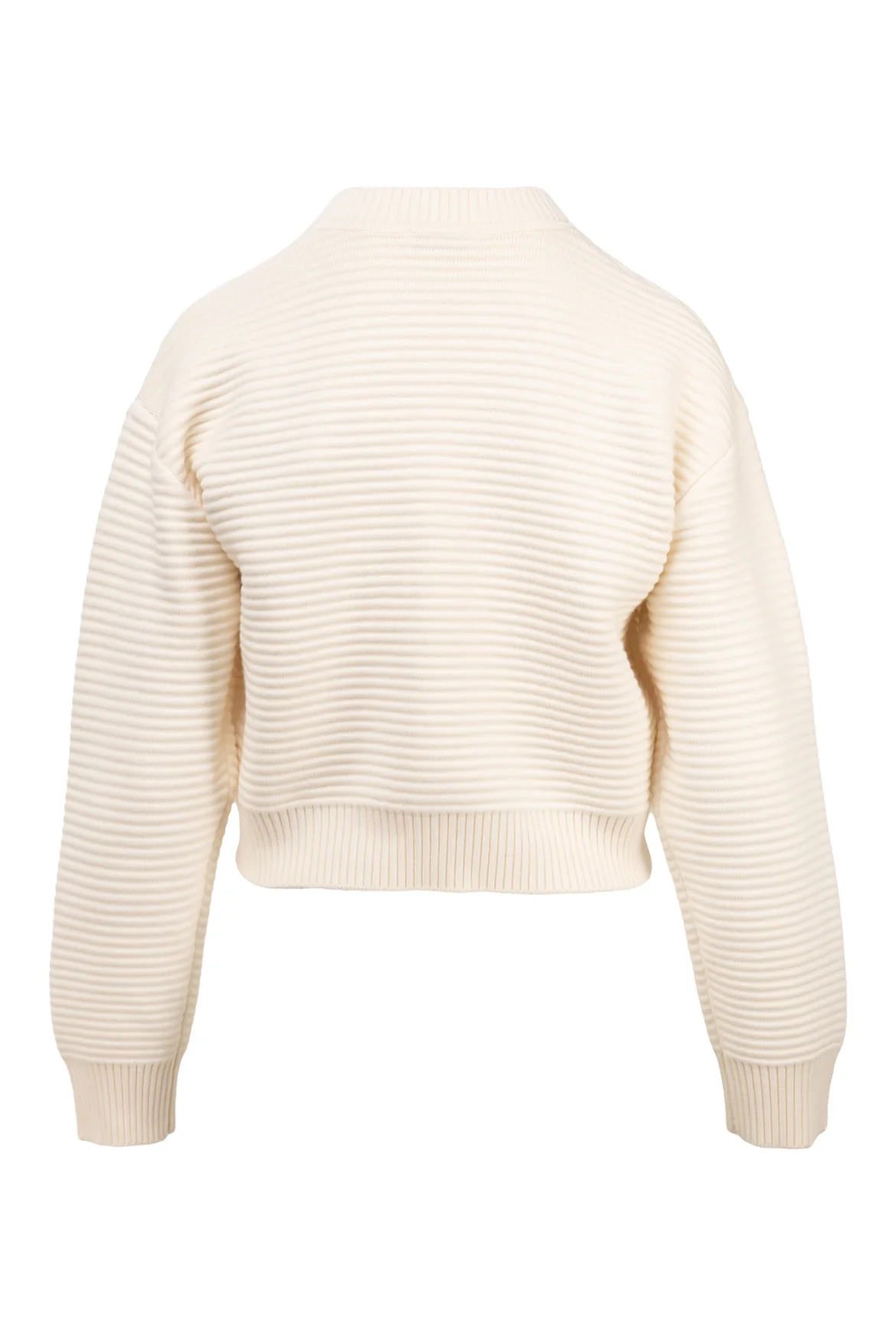 Sandro Size 2 Cropped Ribbed Knit Jacket - Image 2