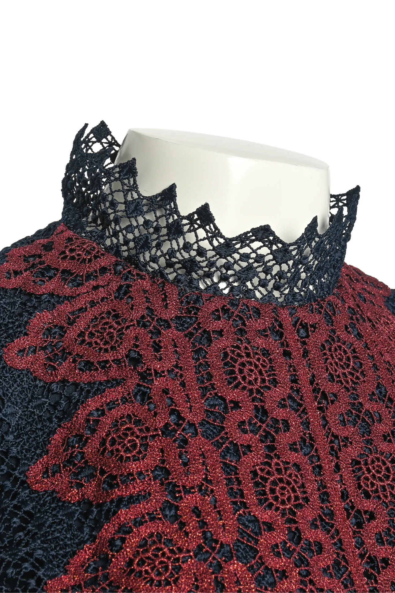 Sandro Size 2 Lace Mini Dress - Image 3