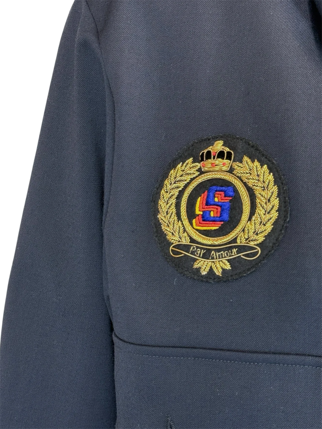 Sandro Size 34 Crest Patch Jacket - Image 3