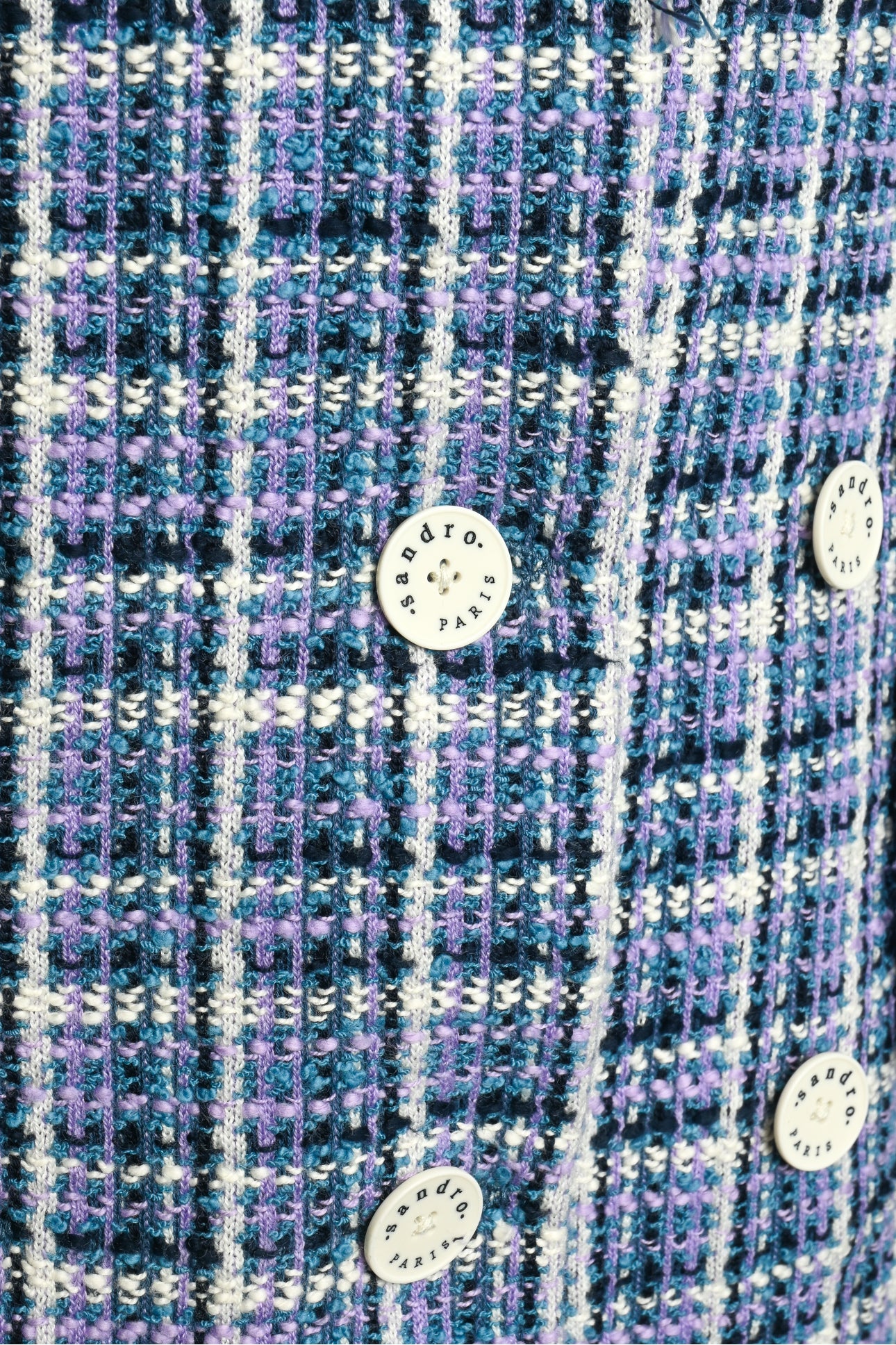 Sandro Size 34 Ludivine Tweed Mini Dress - Image 3