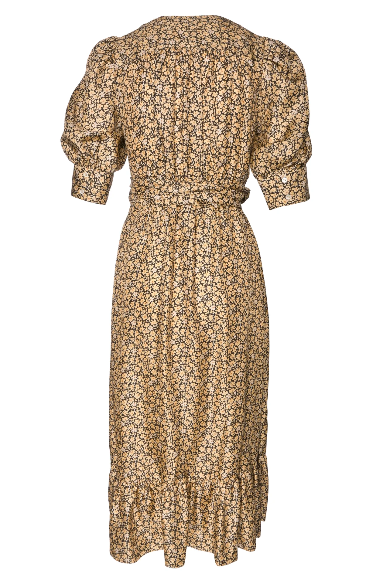 Sandro Size 36 Floral Silk Wrap Dress - Image 2