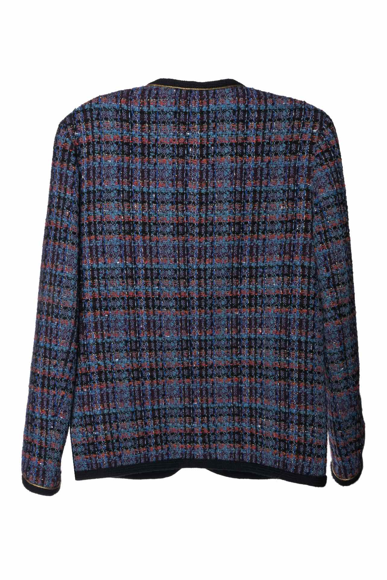 Sandro Size 36 Metallic Trim Tweed Jacket - Image 2