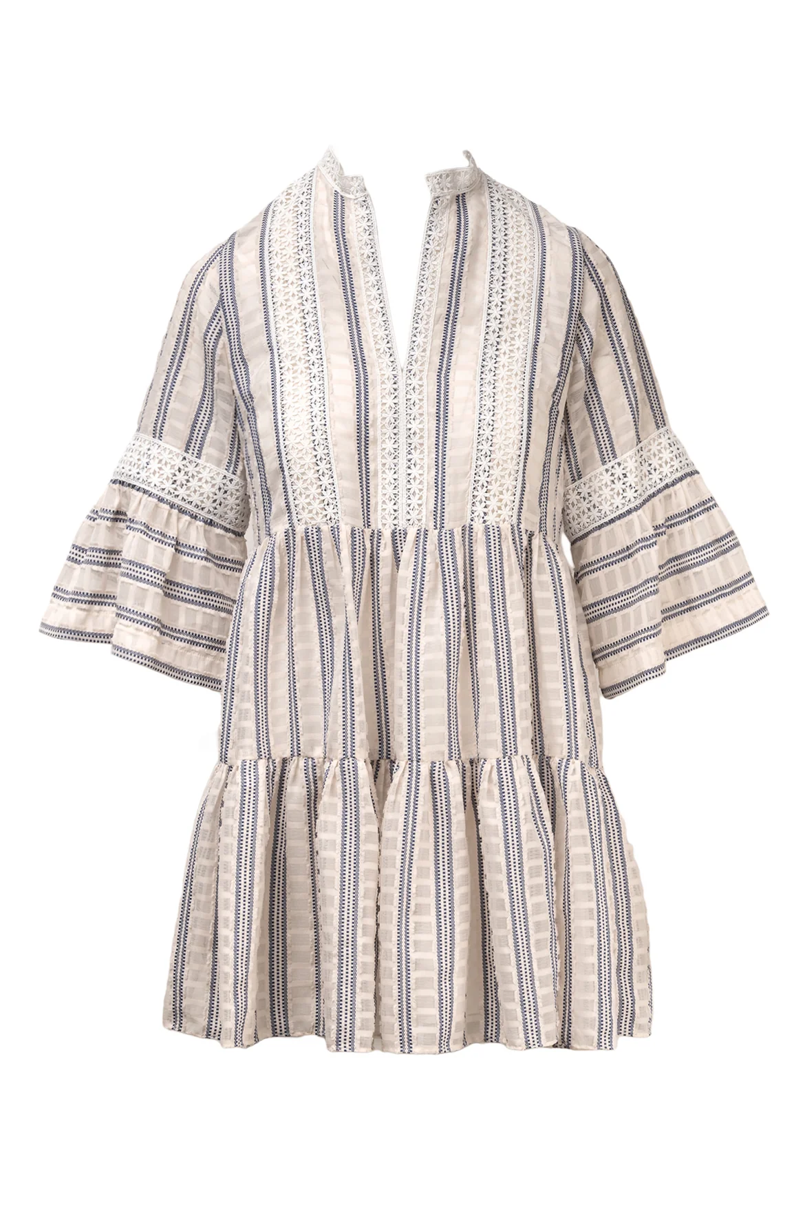 Sandro Size 36 Stephanie Lace Trim Dress
