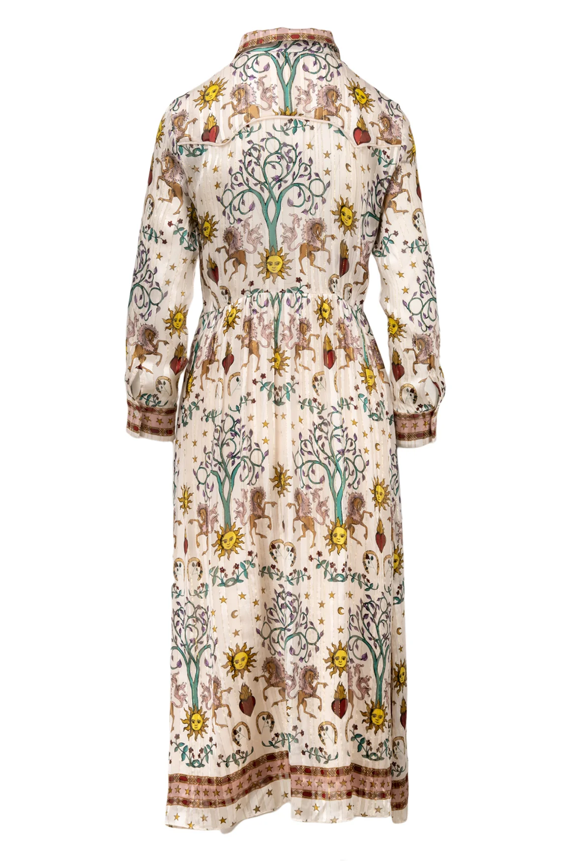 Sandro Size 38 Silk Astrology Print Maxi Dress - Image 2