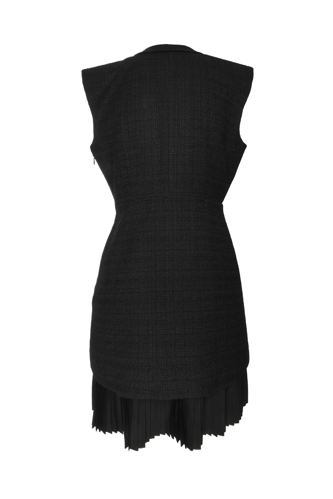 Sandro Size 6 Alexandrie Pleated Tweed Wrap Dress - Image 2