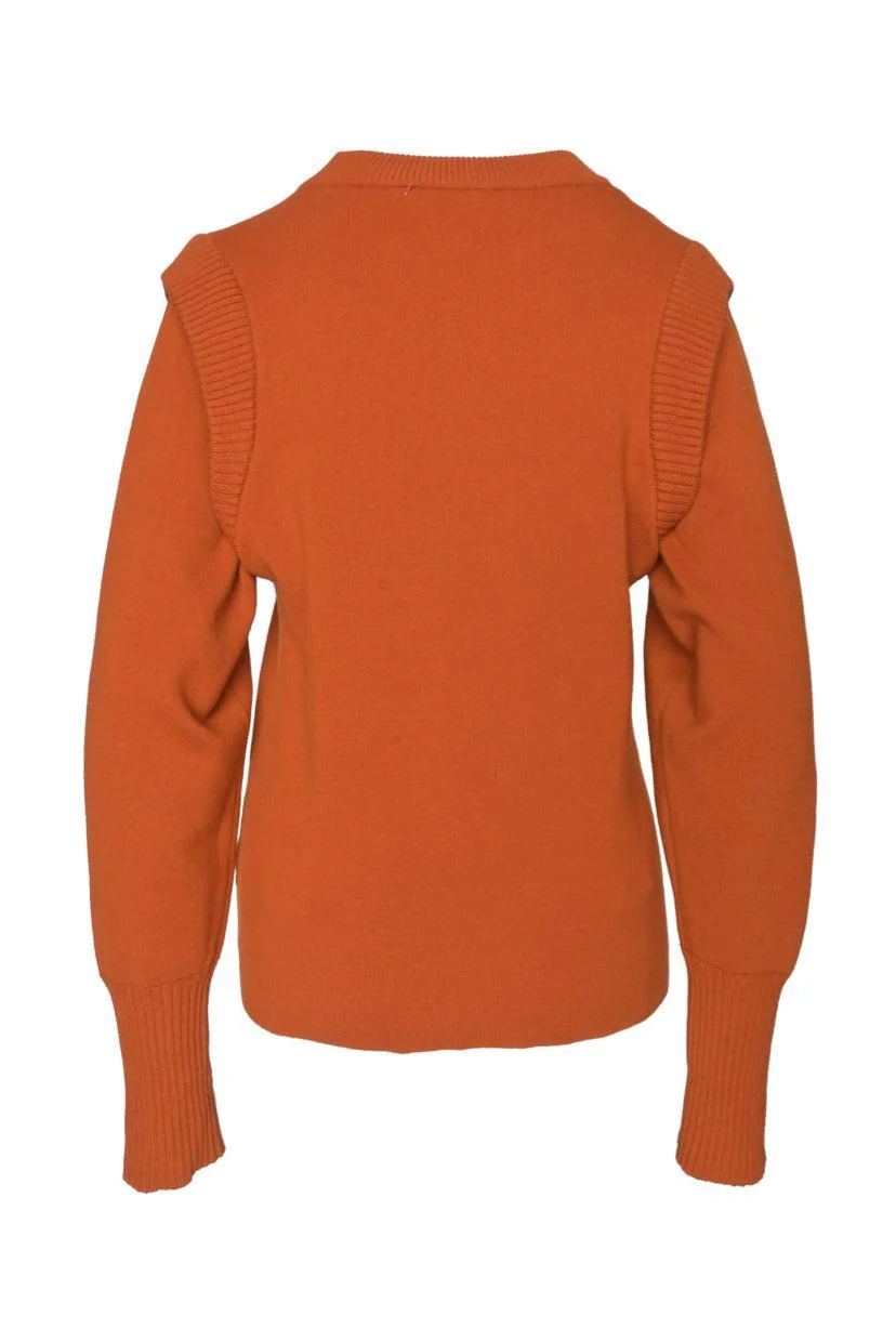 Sea New York Size L Shoulder Detail Wool Blend Sweater - Image 3