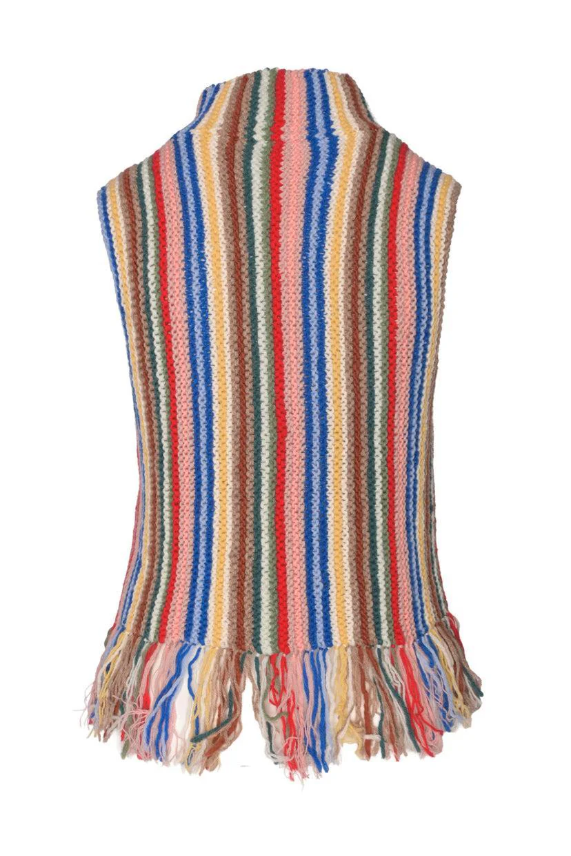Sea New York Size M Olina Ombre Knit Turtle Neck Sleeveless Sweater - Image 2
