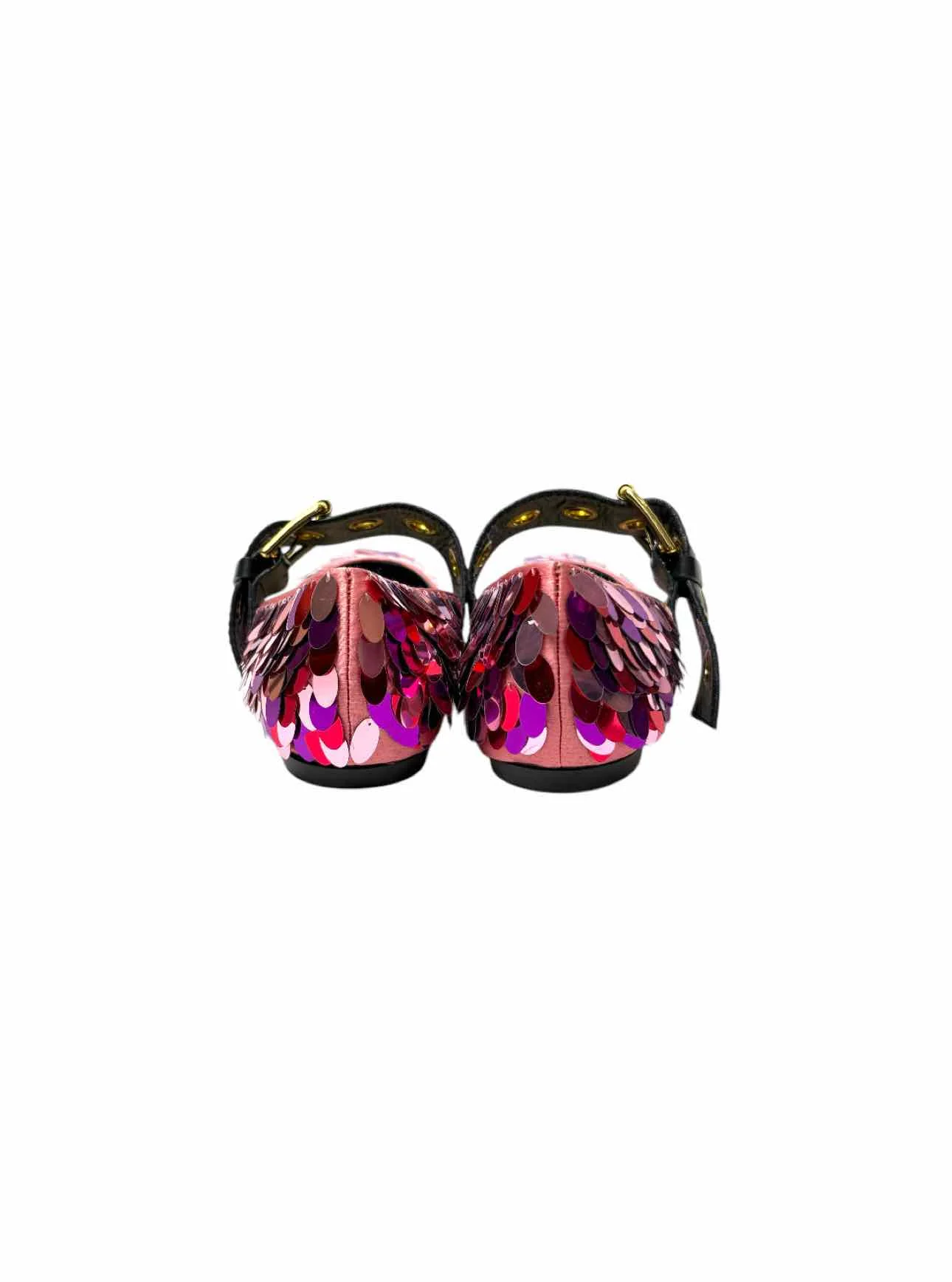 Sebastian Size 38 Sequin Satin Flats - Image 4