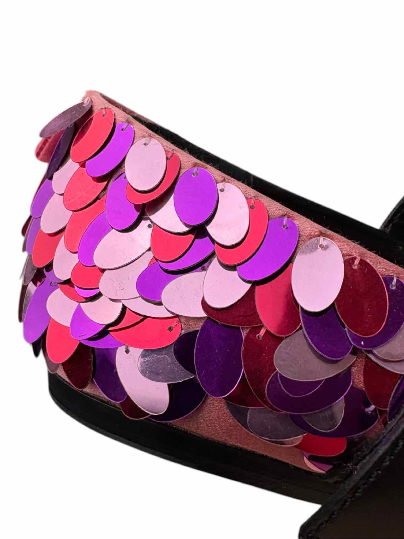 Sebastian Size 38 Sequin Satin Flats - Image 6