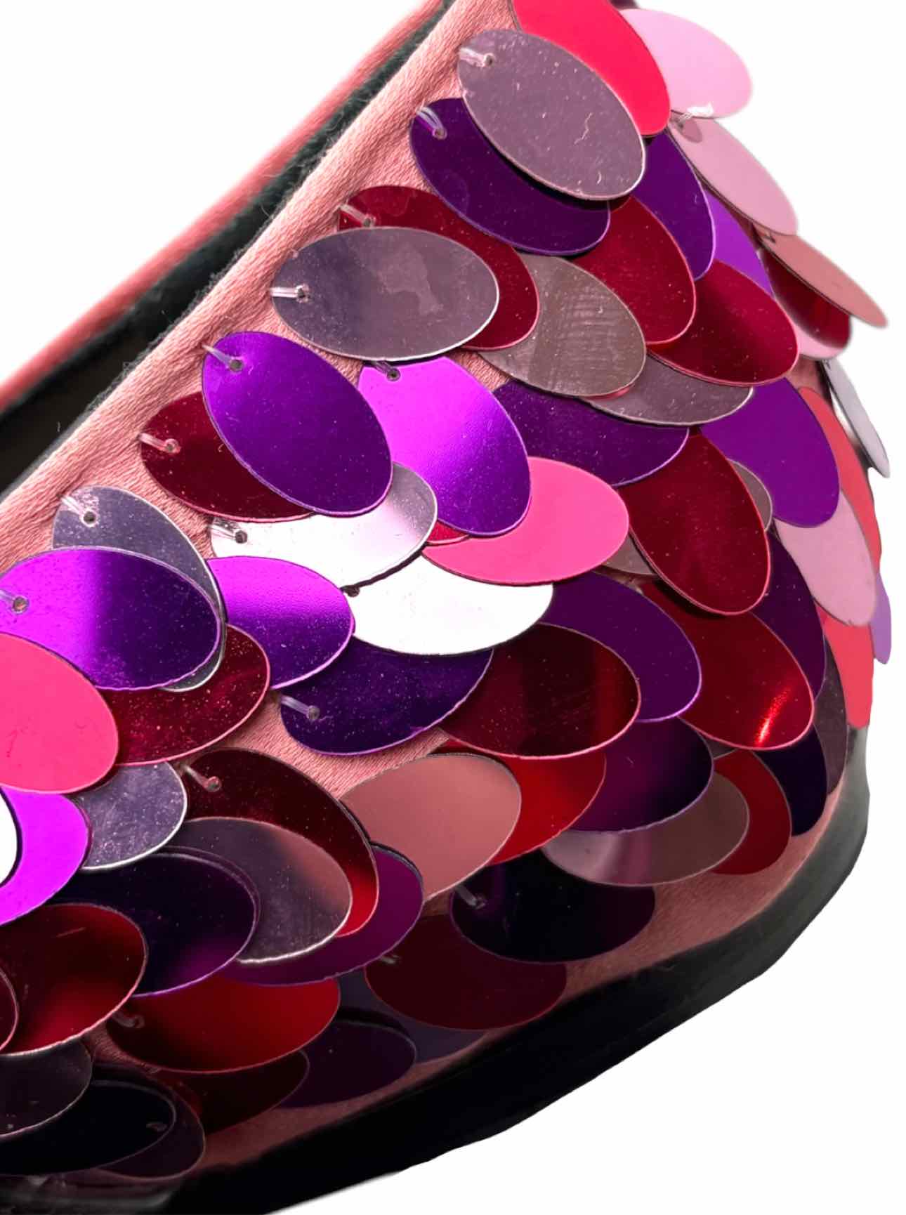 Sebastian Size 38 Sequin Satin Flats - Image 8