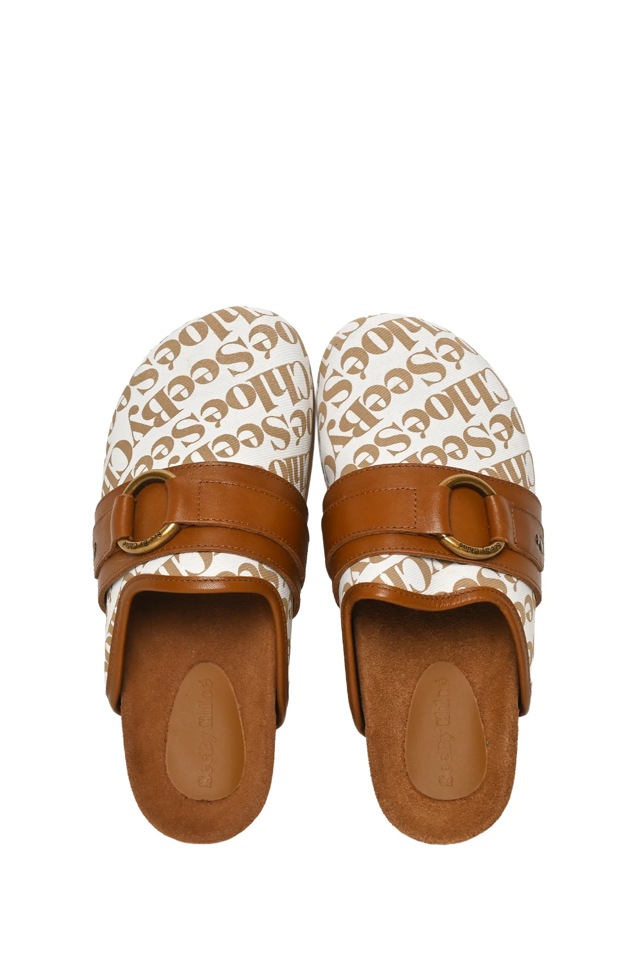 See by Chloe Size 36 Monogram Canvas Gema Mules - Image 6