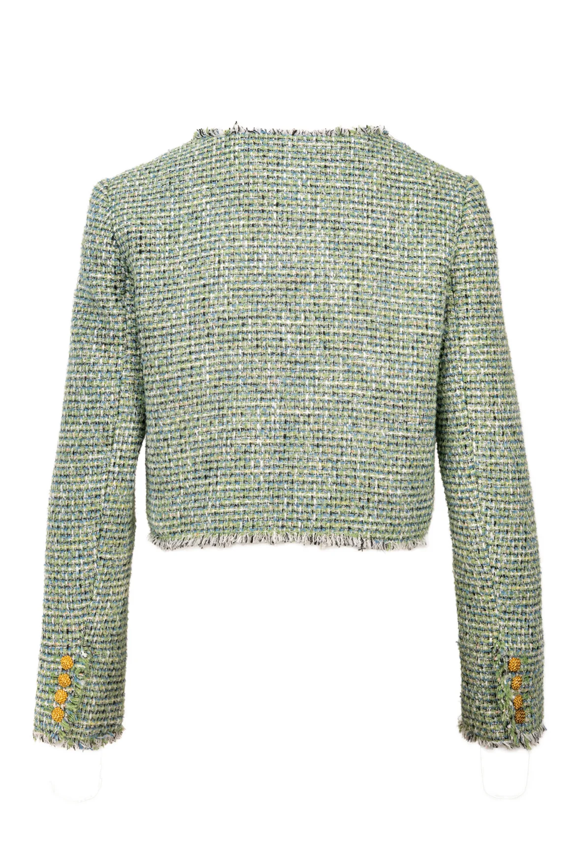 Self Portrait Size 2 Boucle Cropped Jacket - Image 2