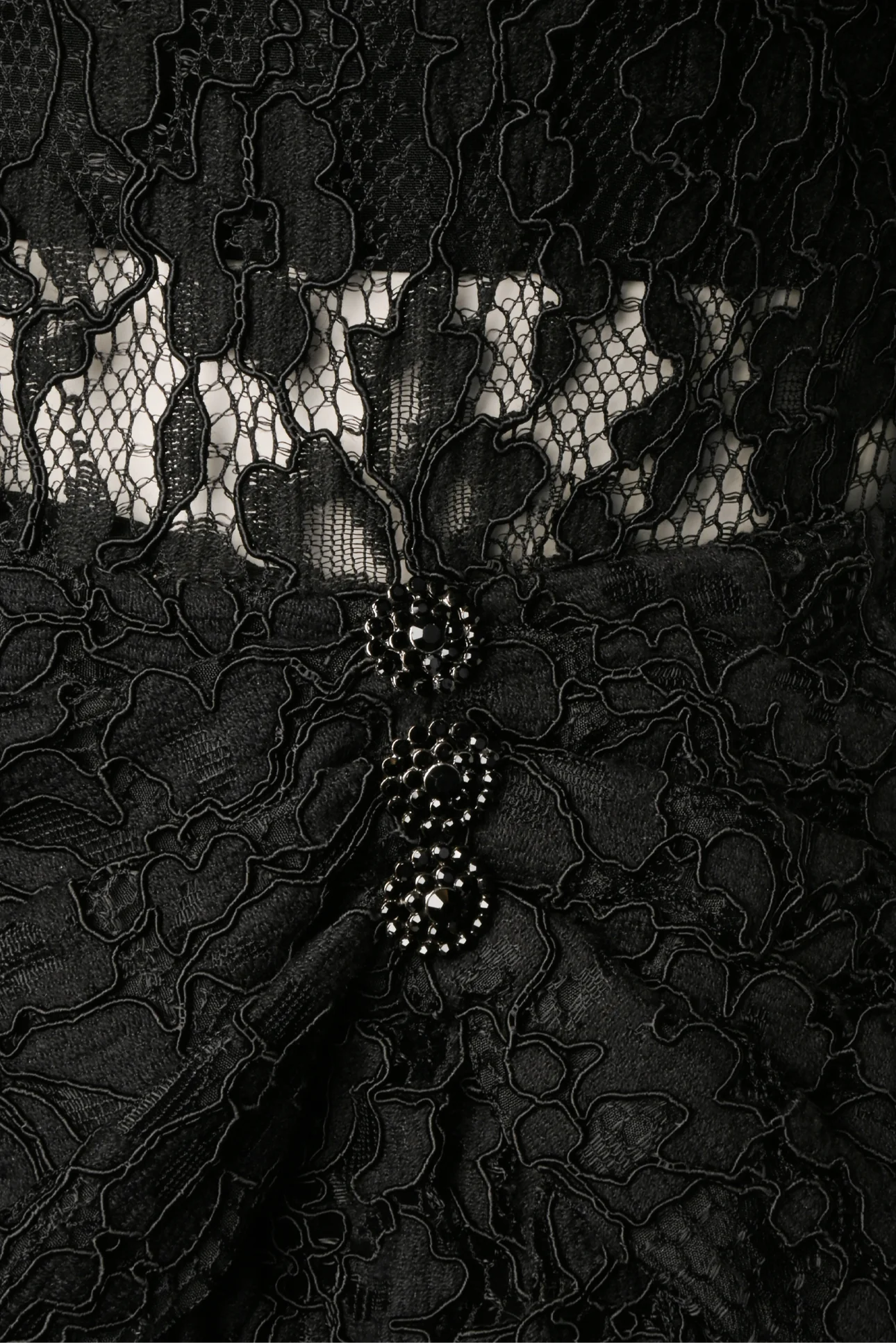 Self Portrait Size 2 Cord Sleeve Lace Mini Dress - Image 3