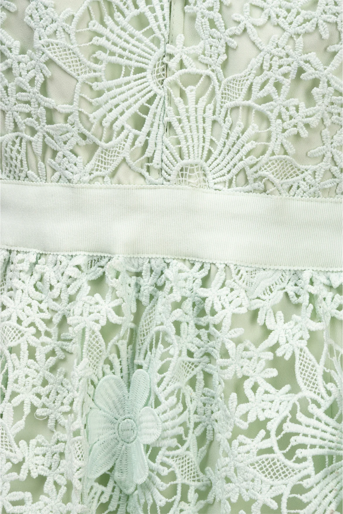 Self Portrait Size 6 3D Floral Lace Midi Dress - Image 3