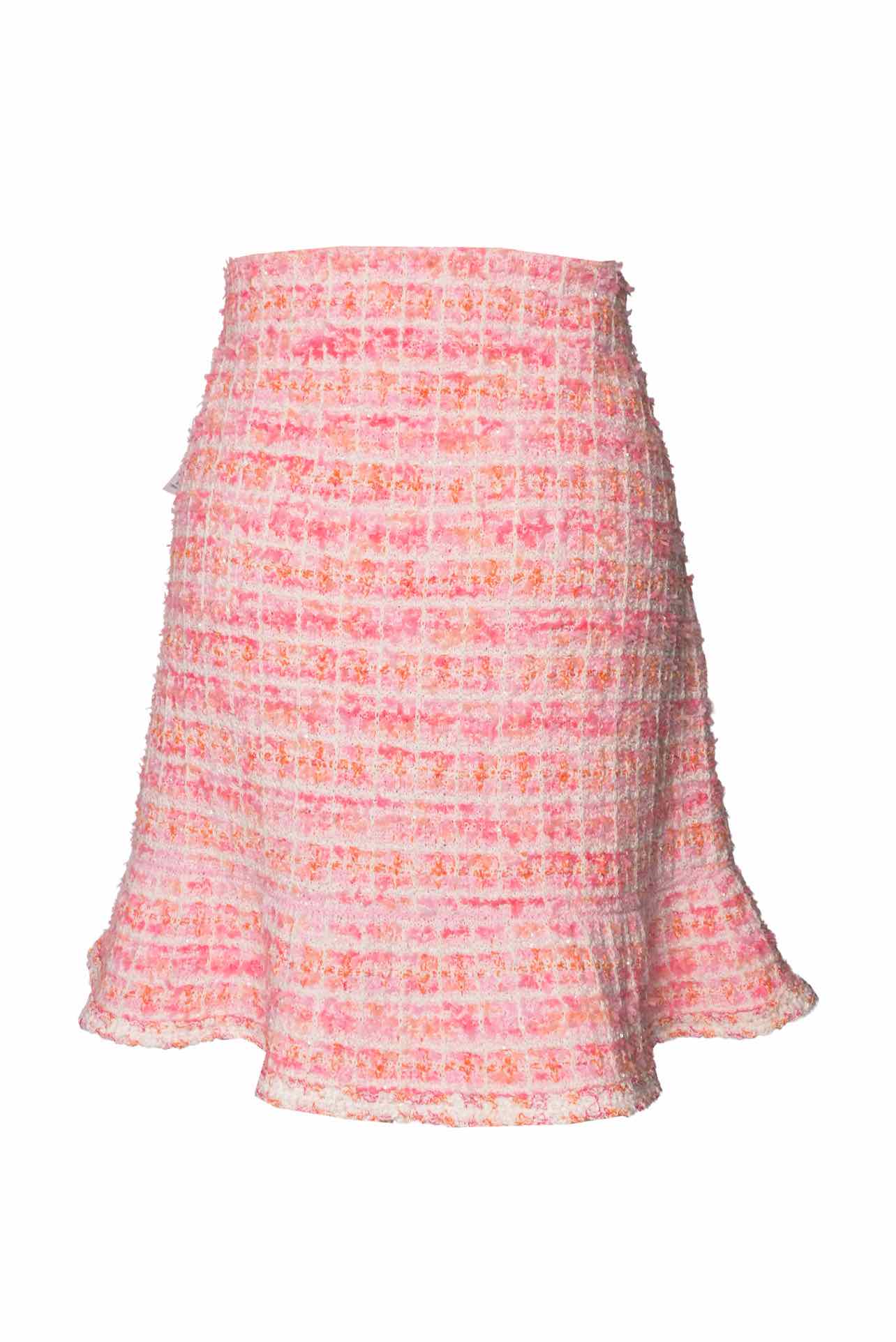 Self Portrait Size L Check Knit Skirt - Image 2