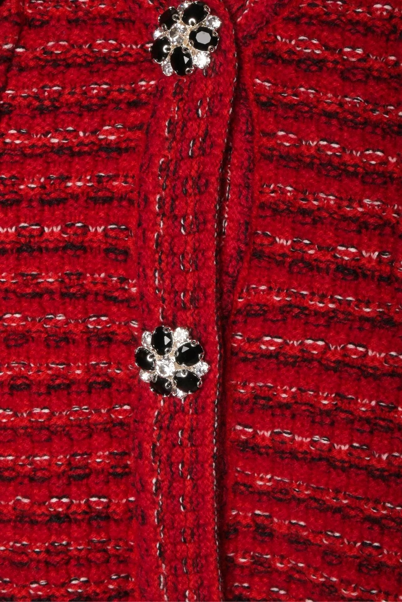 Self Portrait Size S Melange Knit Cardigan - Image 3
