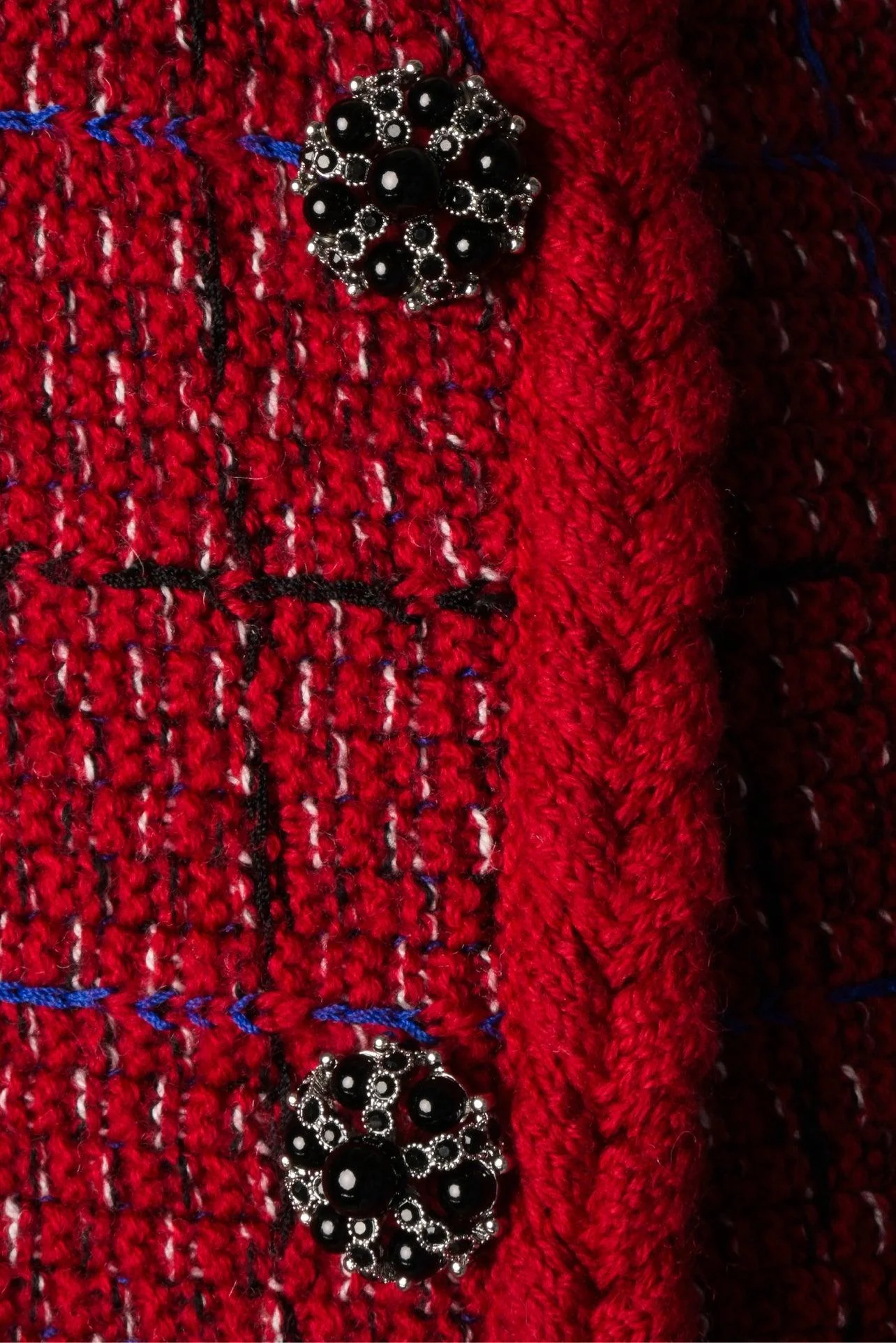 Self Portrait Size S Melange Knit Mini Skirt - Image 3