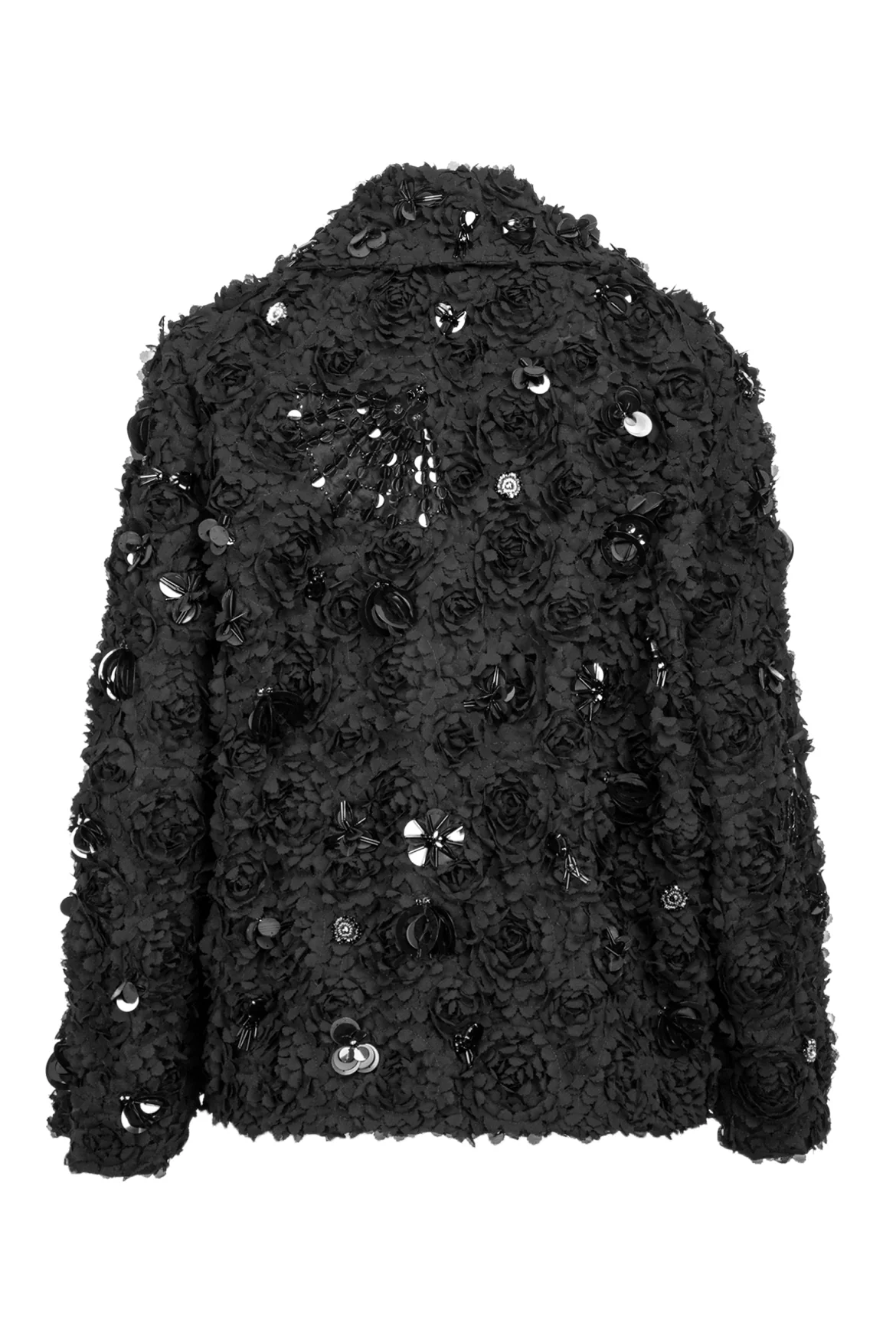 Shiatzy Chen Size 8 Floral Embellished Button-Up Jacket - Image 2