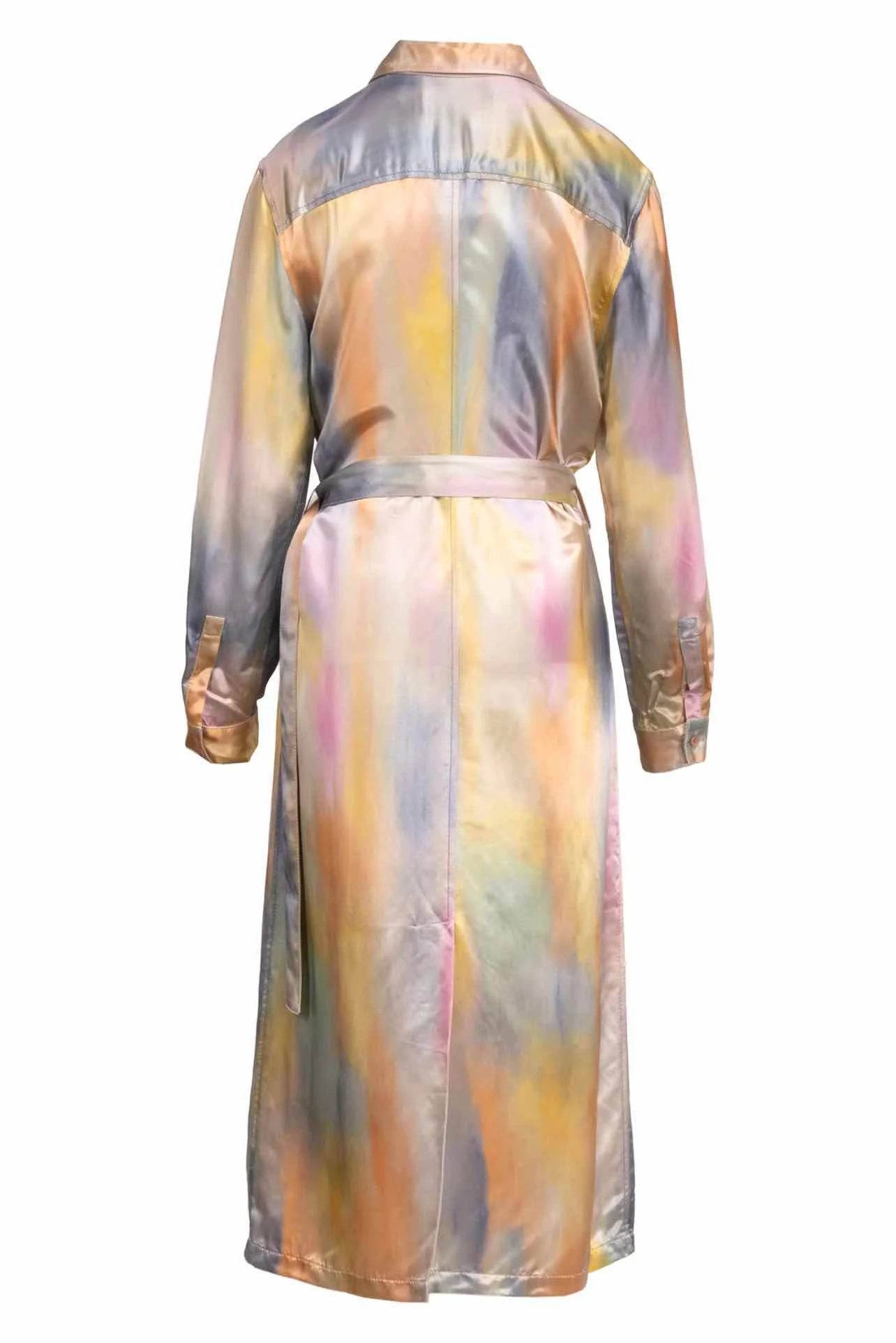 Sies Marjan Size 8 Imogene Printed Satin Tie Front Dress - Image 2