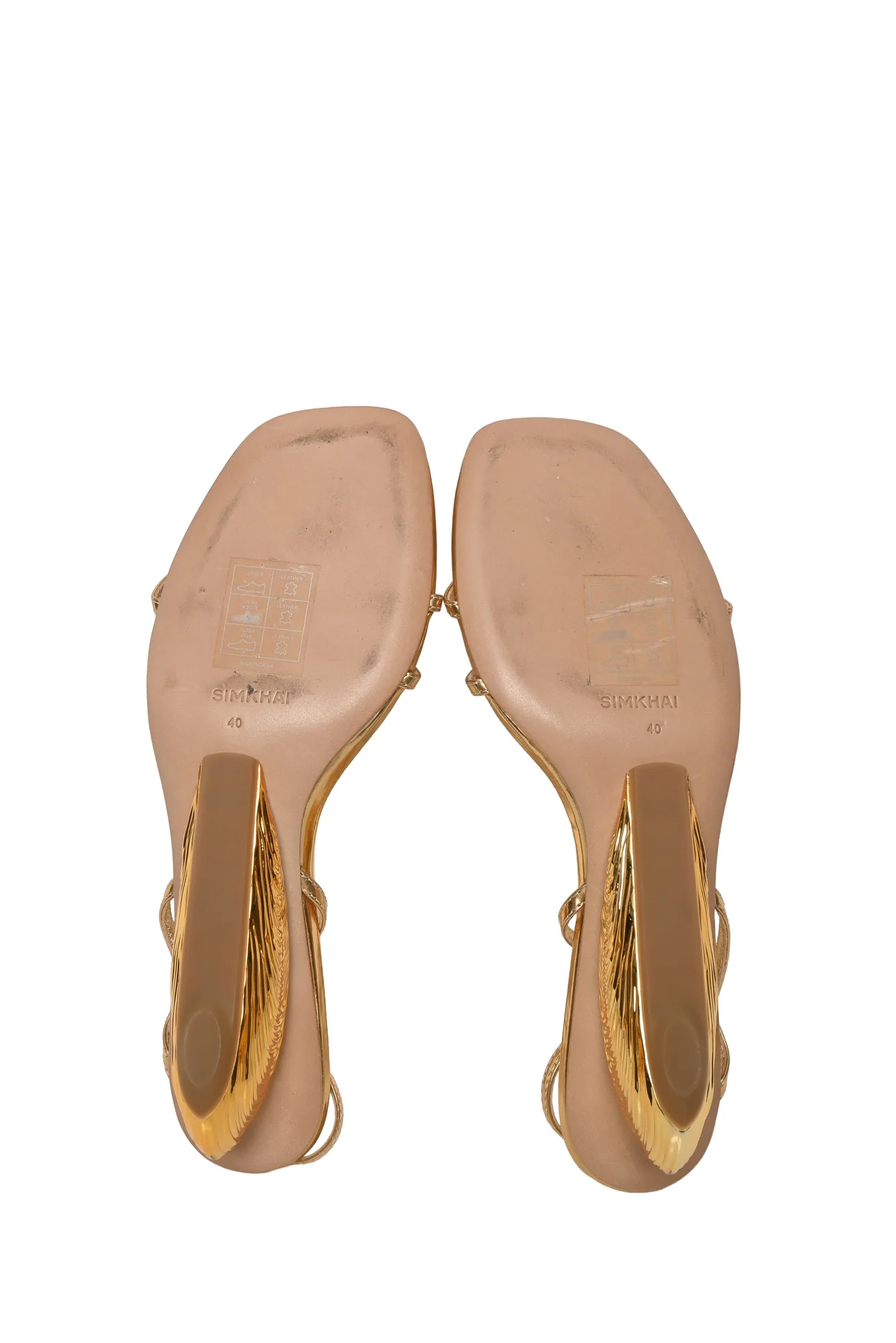 Simkhai Size 40 Bridget Shell Wedge Sandals - Image 6