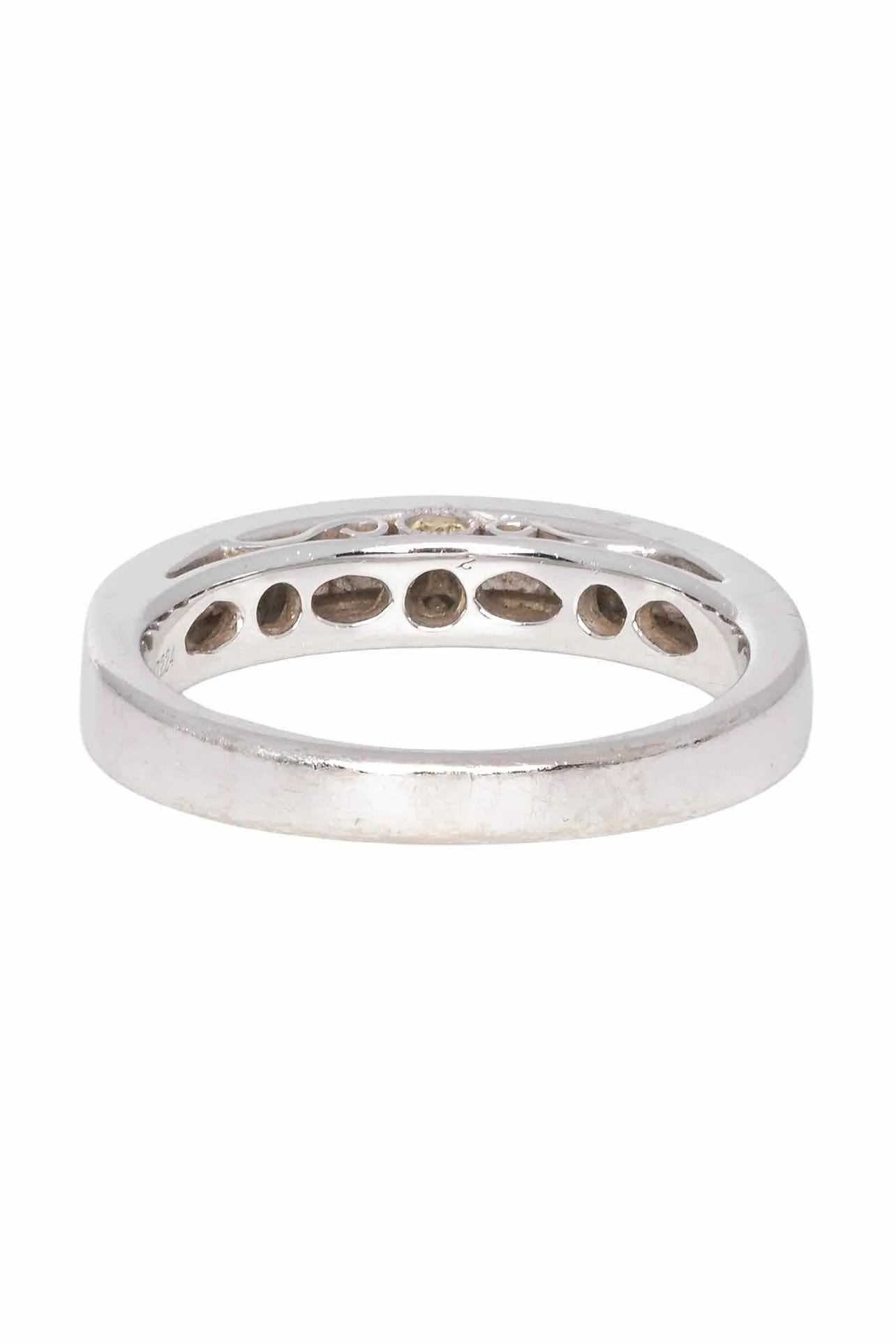 Simon G Size 5  18K White Gold Diamond Anniversary Band Ring - Image 2