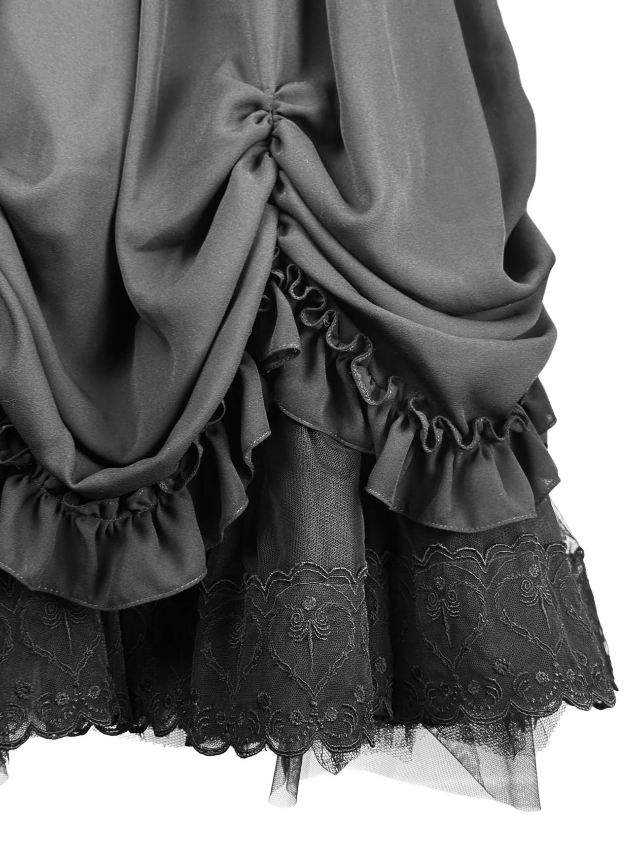 Simone Rocha Size 0 Sleeveless Ruched Tiered Dress - Image 3