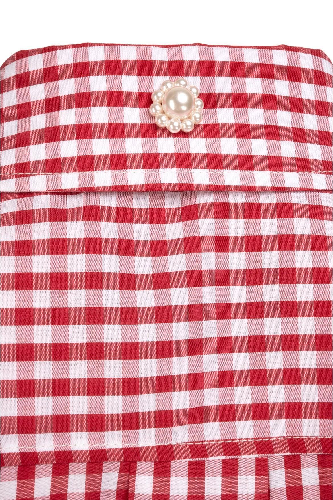 Simone Rocha Size 2 Puff-Sleeve Gingham Shirt - Image 3