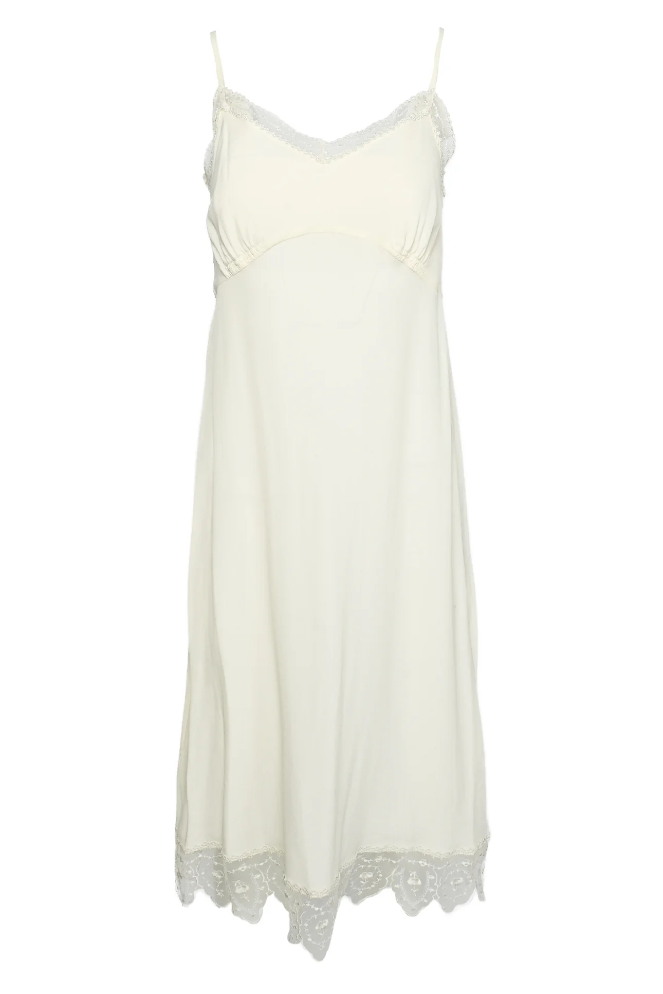 Simone Rocha Size 4 Lace Trim Slip Midi Dress