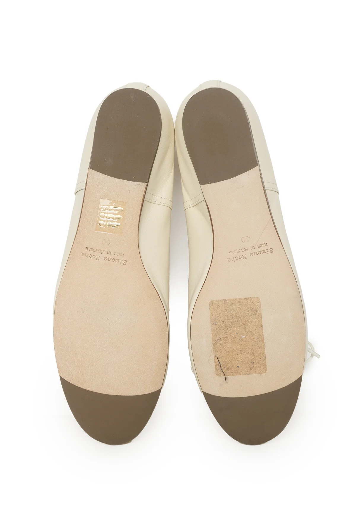 Simone Rocha Size 40 Faux Pearl Accent Ankle Strap Ballerina Flats - Image 5