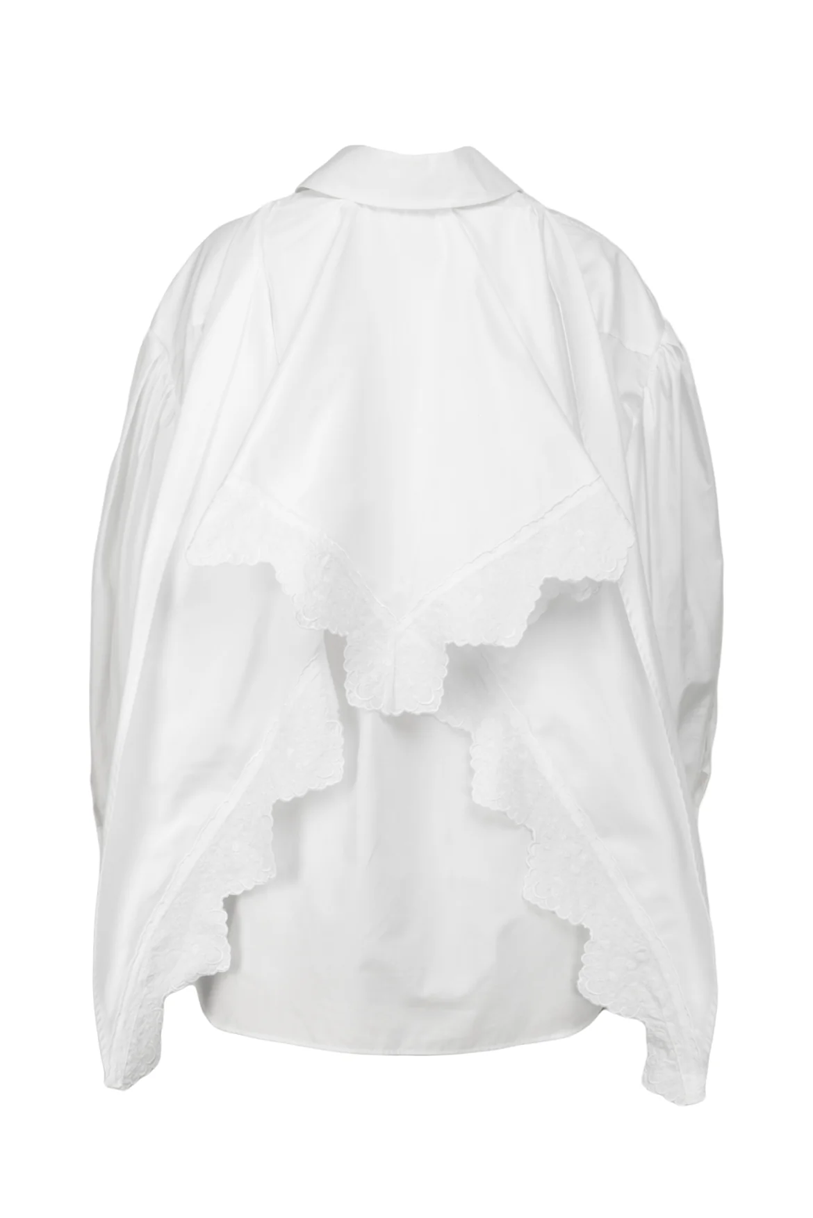 Simone Rocha Size S/M White Pointed Collar Shirt - Image 2