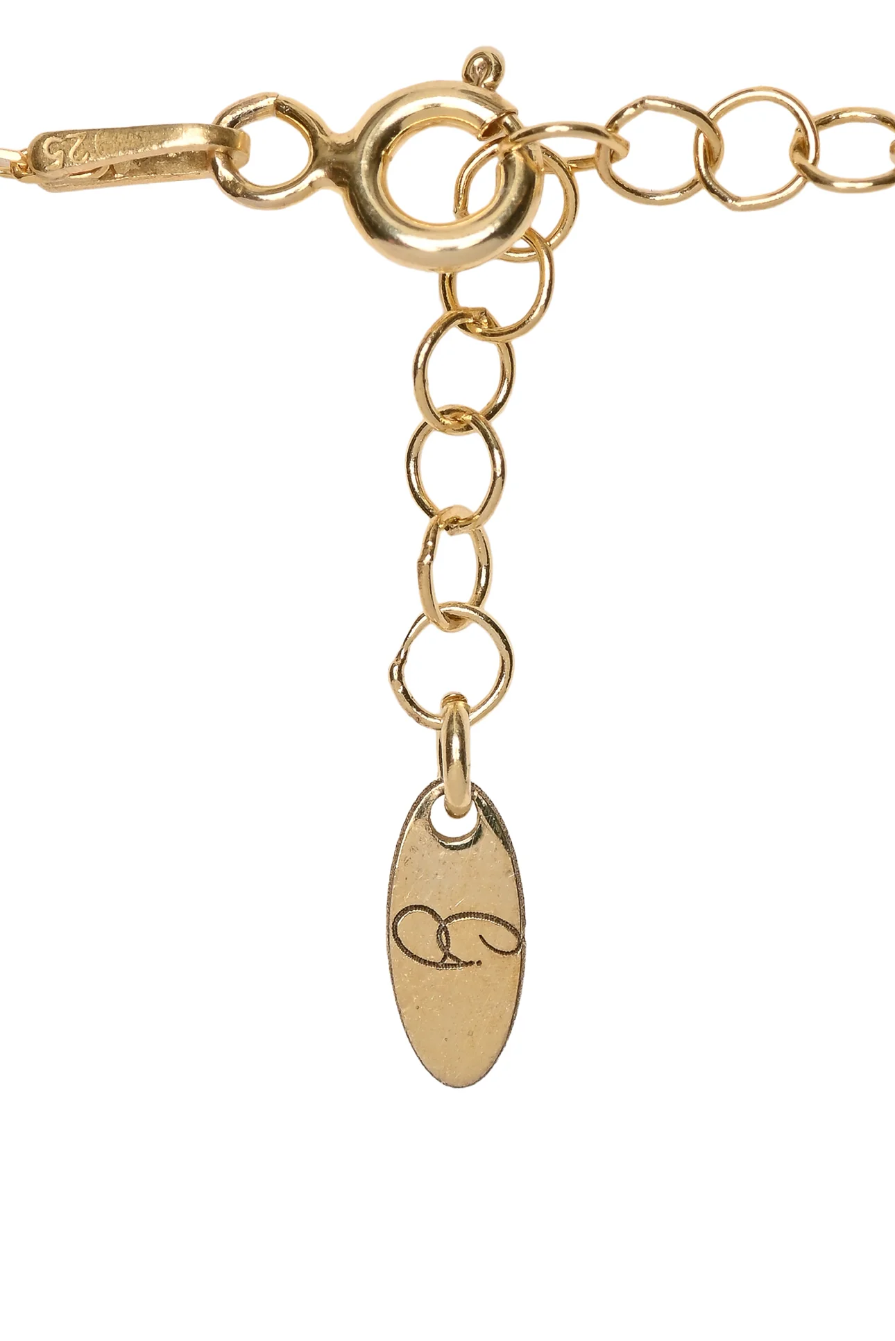Simply Sublime 18KT Gold Plated Recycled Italian Silver + Turquoise CrysNecklace - Image 3