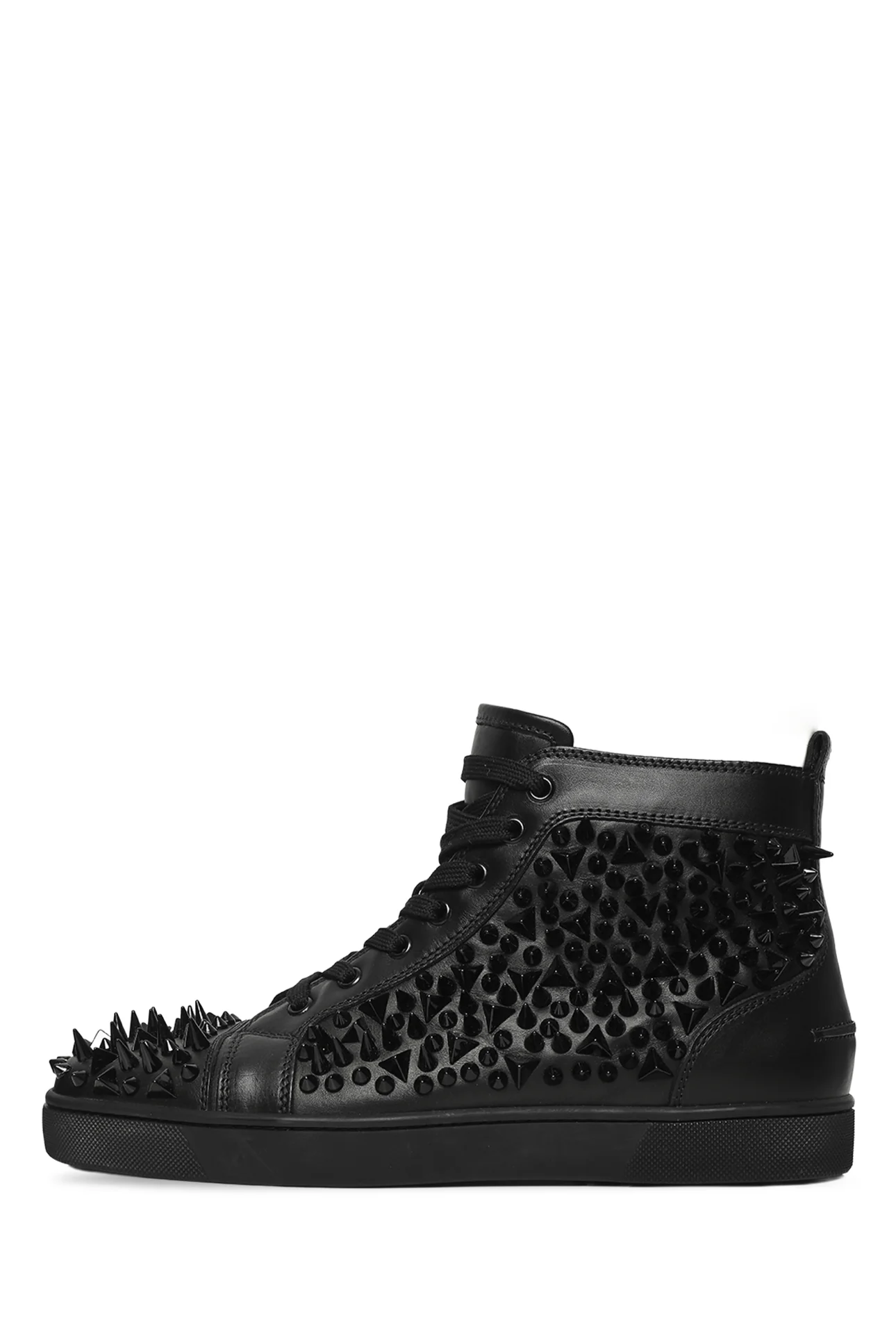 Size 42.5 Christian Louboutin Men's Pik Pik Louis Spikes High Top Sneakers - Image 3