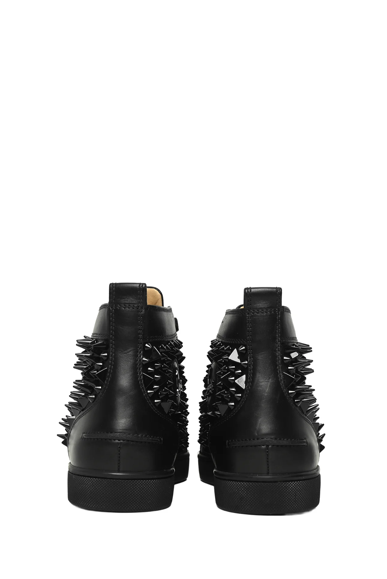 Size 42.5 Christian Louboutin Men's Pik Pik Louis Spikes High Top Sneakers - Image 4