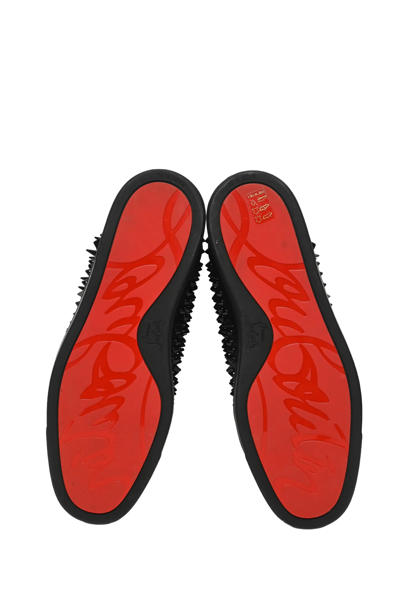 Size 42.5 Christian Louboutin Men's Pik Pik Louis Spikes High Top Sneakers - Image 7