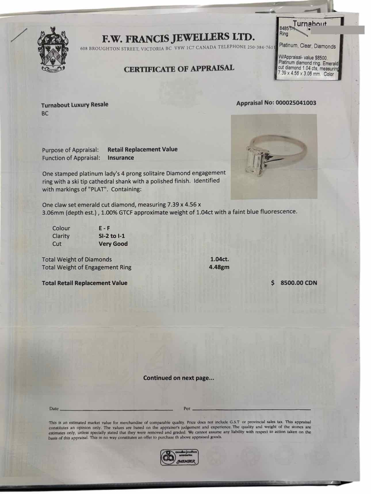 Size 5 Diamond Ring - Image 5