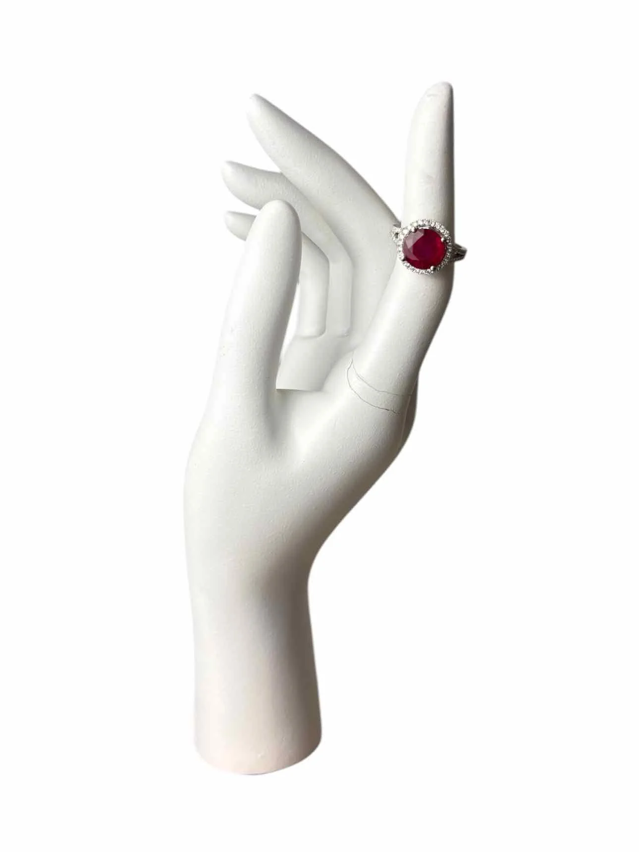 Size 6.5 Glass Filled Ruby  Ring - Image 3