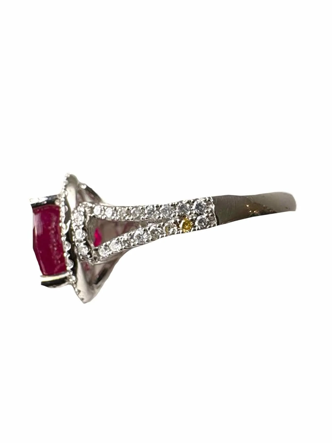 Size 6.5 Glass Filled Ruby  Ring - Image 5