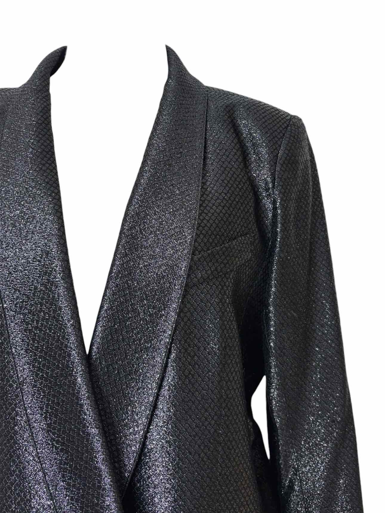 Smythe Size 12 Metallic Tuxedo Style Blazer - Image 3