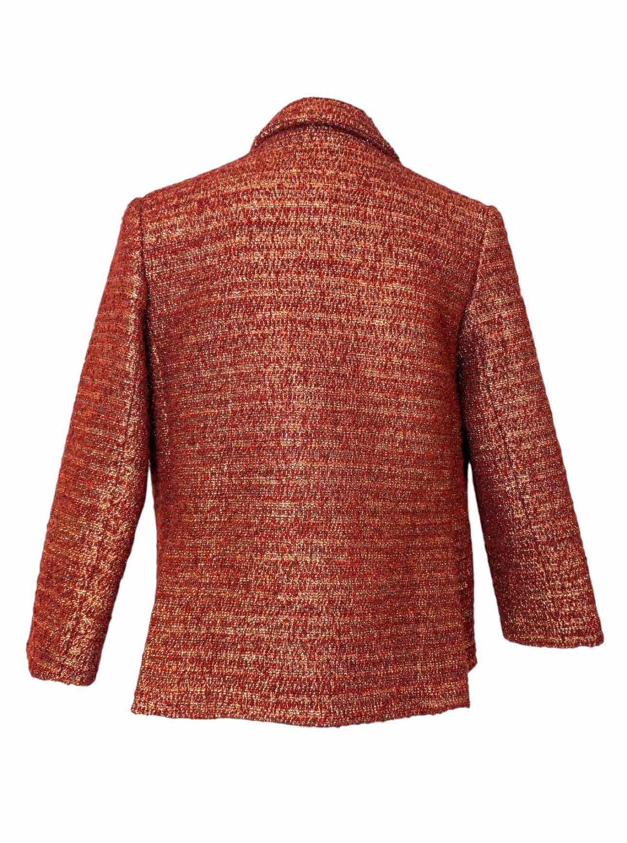 Smythe Size 6 Metallic Wool Blend Blazer - Image 2