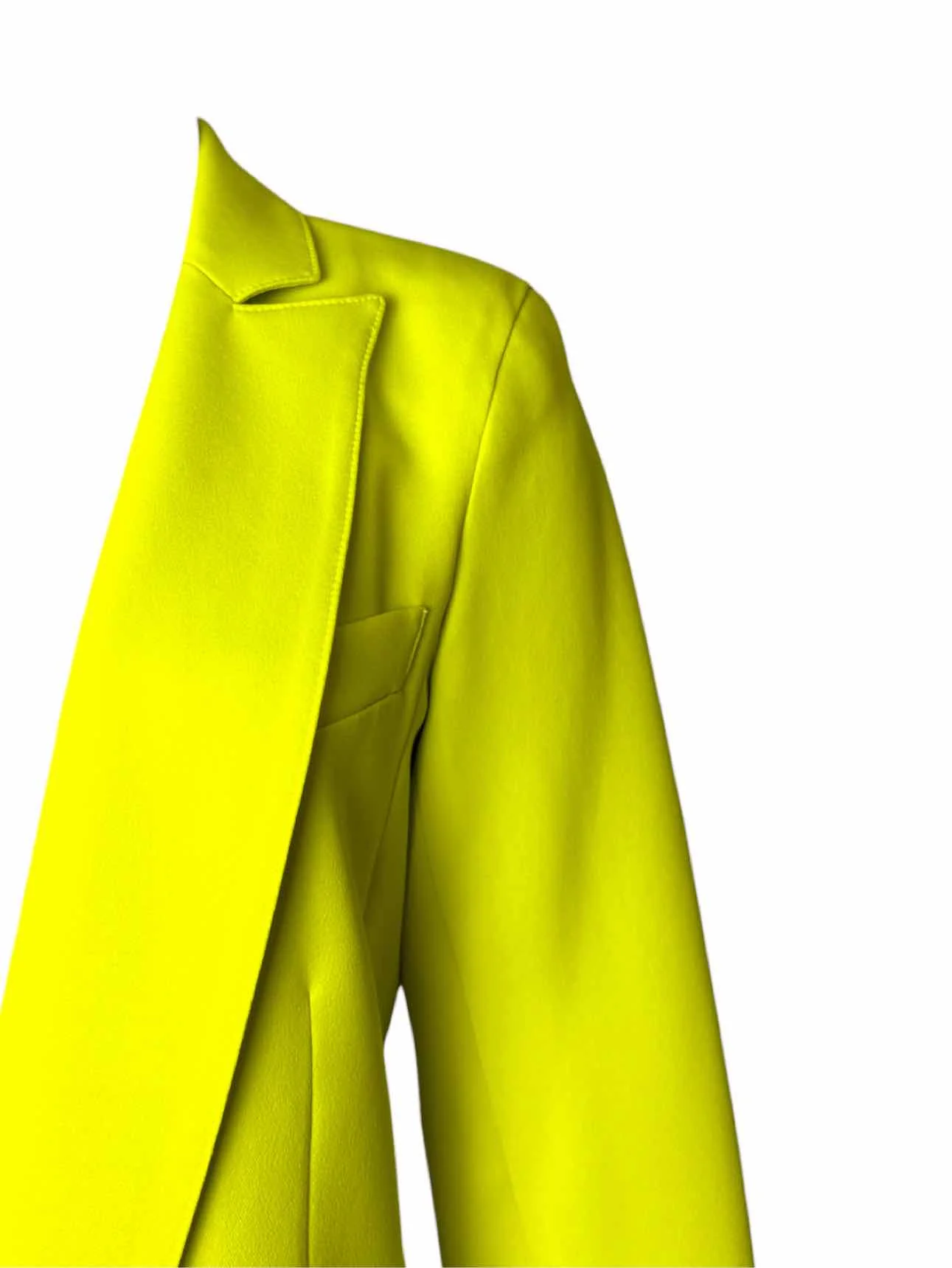 Smythe Size 8 Yellow Poly Blazer - Image 3